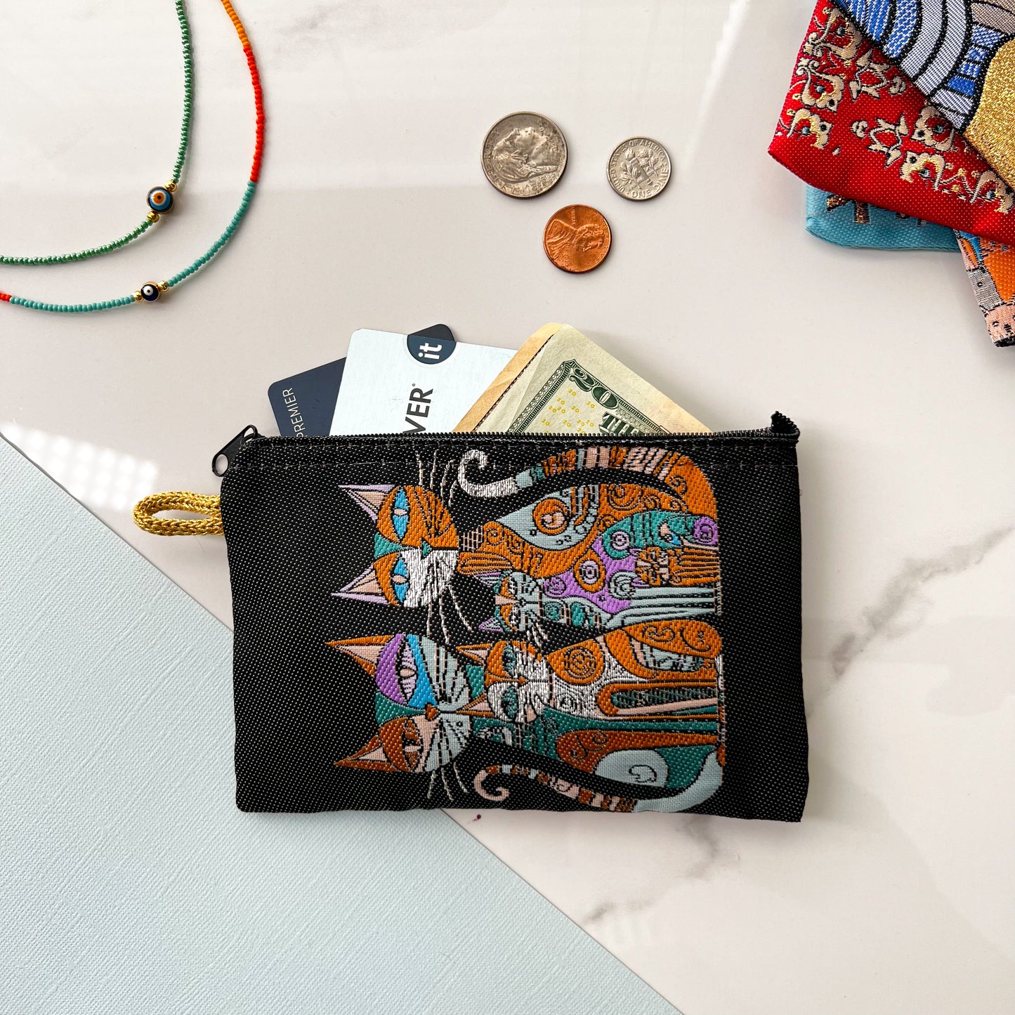 Cute Coin Purse, Cat Design Purse, Gift for Cat Mom