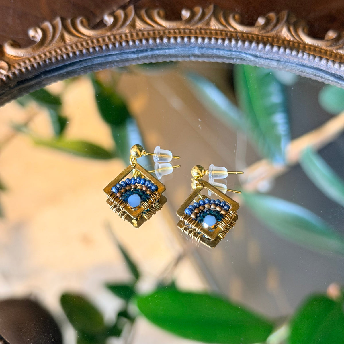 Minimalist Jewelry, Handmade Earring, Beaded Earrings