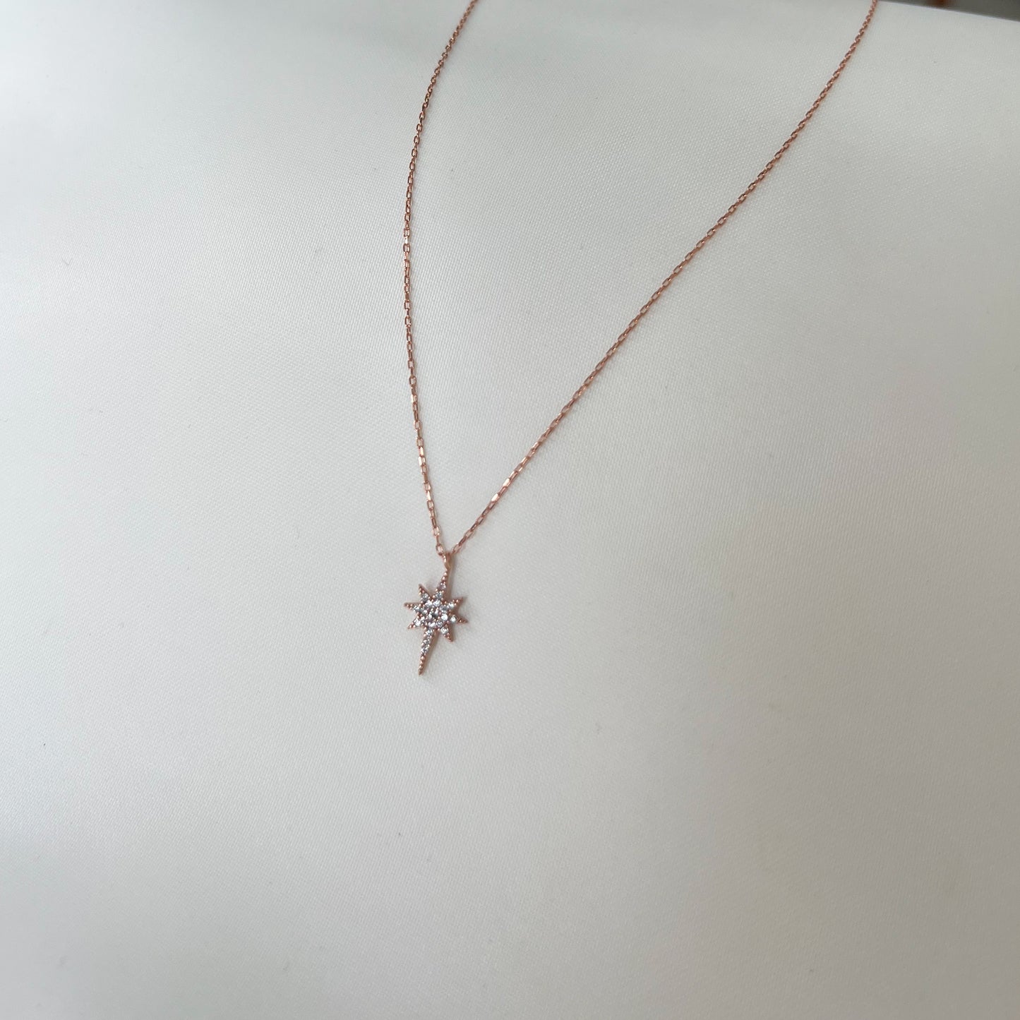 925 Sterling Silver Necklace, Celestial Charm Necklace