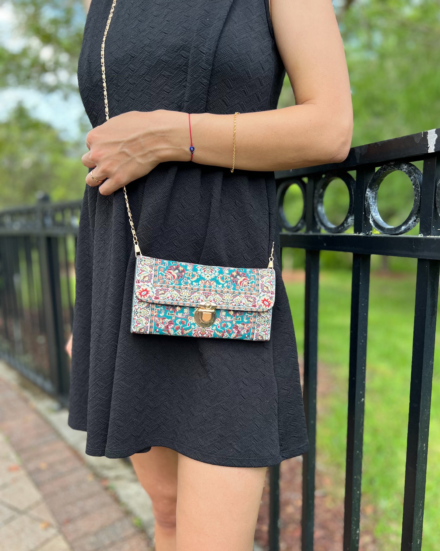 Small Green Shoulder Bag, Boho Crossbody Bag