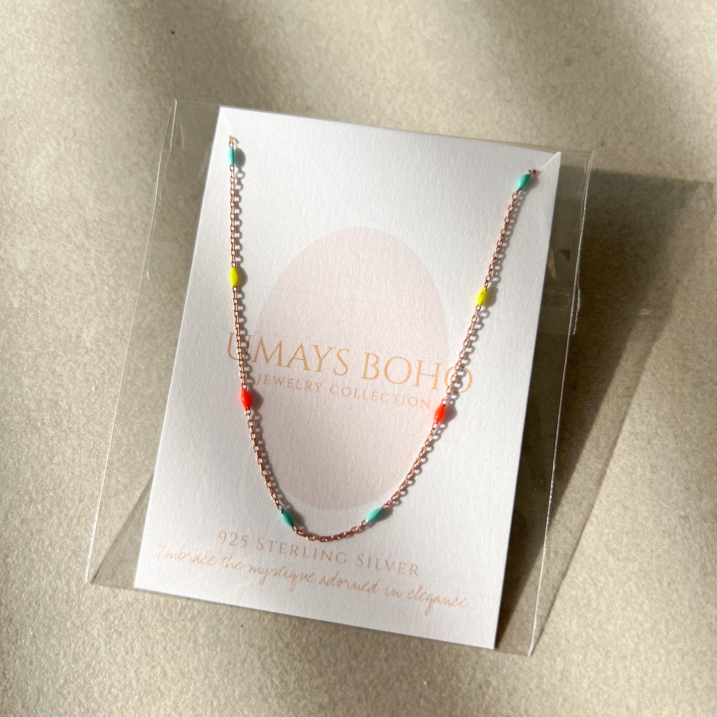 Tiny Beaded Silver Chain Necklace, Cute Necklace for Women