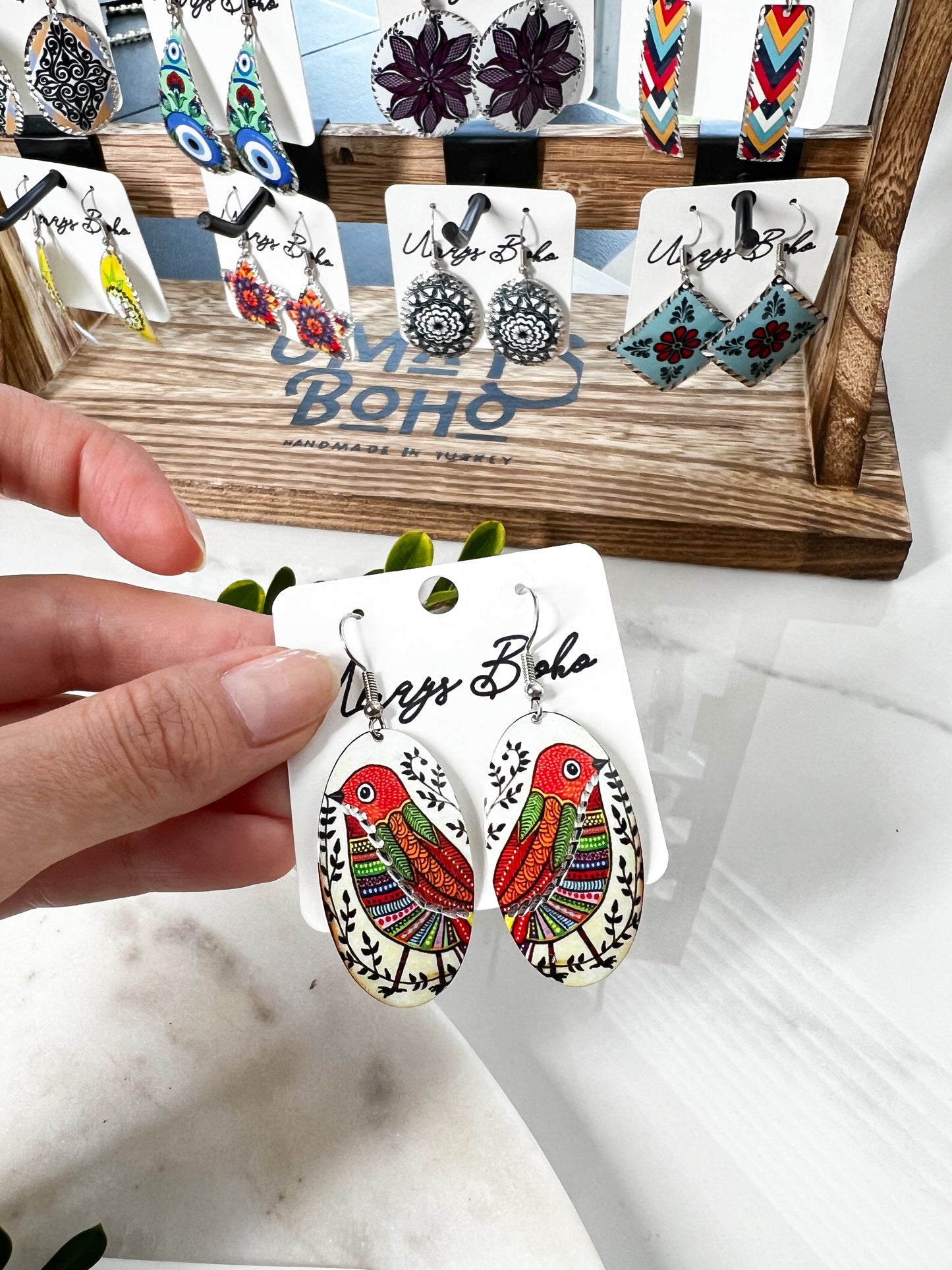 Aluminum Earrings, Boho Earrings, Handmade Earrings, Cute Earrings