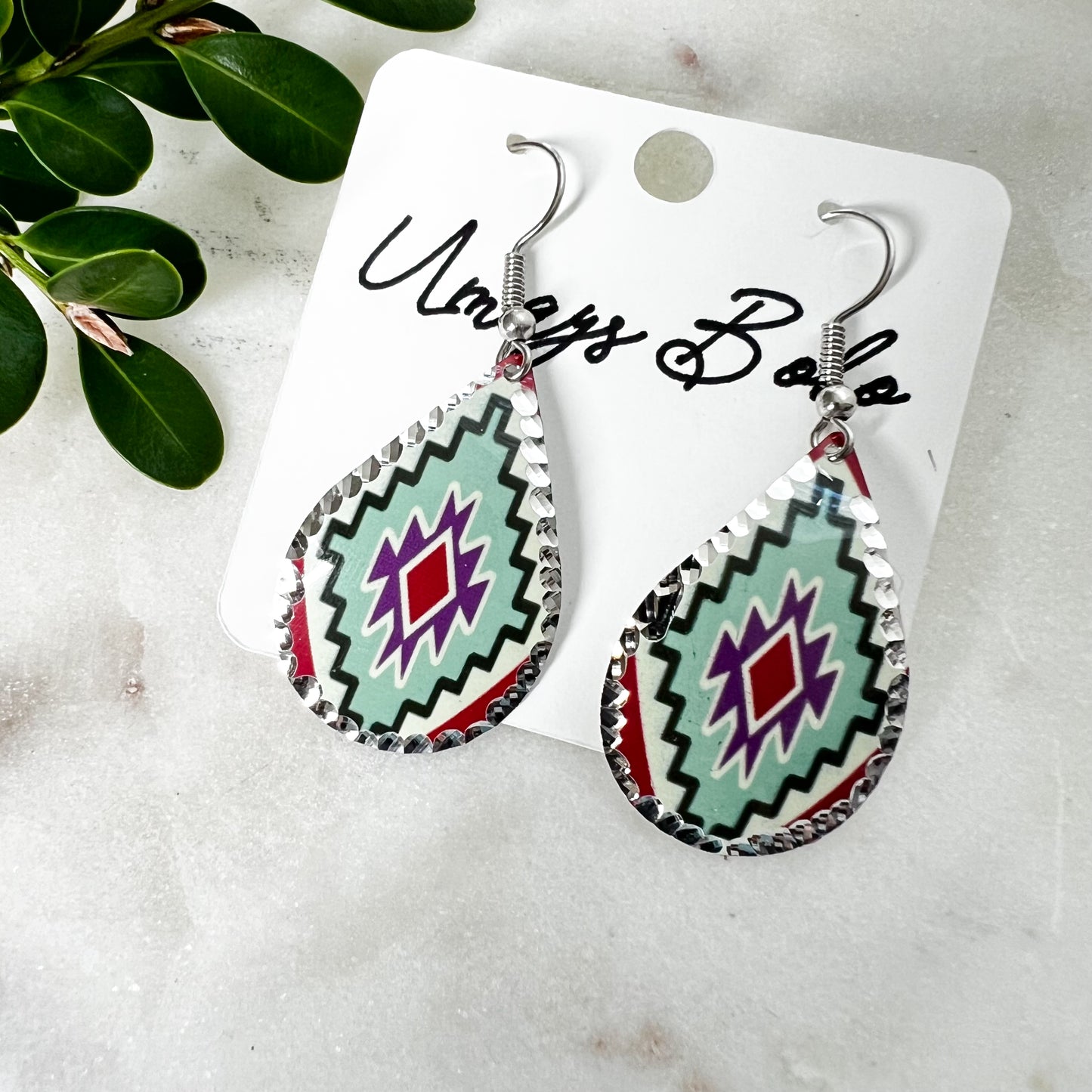 Aluminum Earrings, Boho Earrings, Handmade Earrings, Cute Earrings