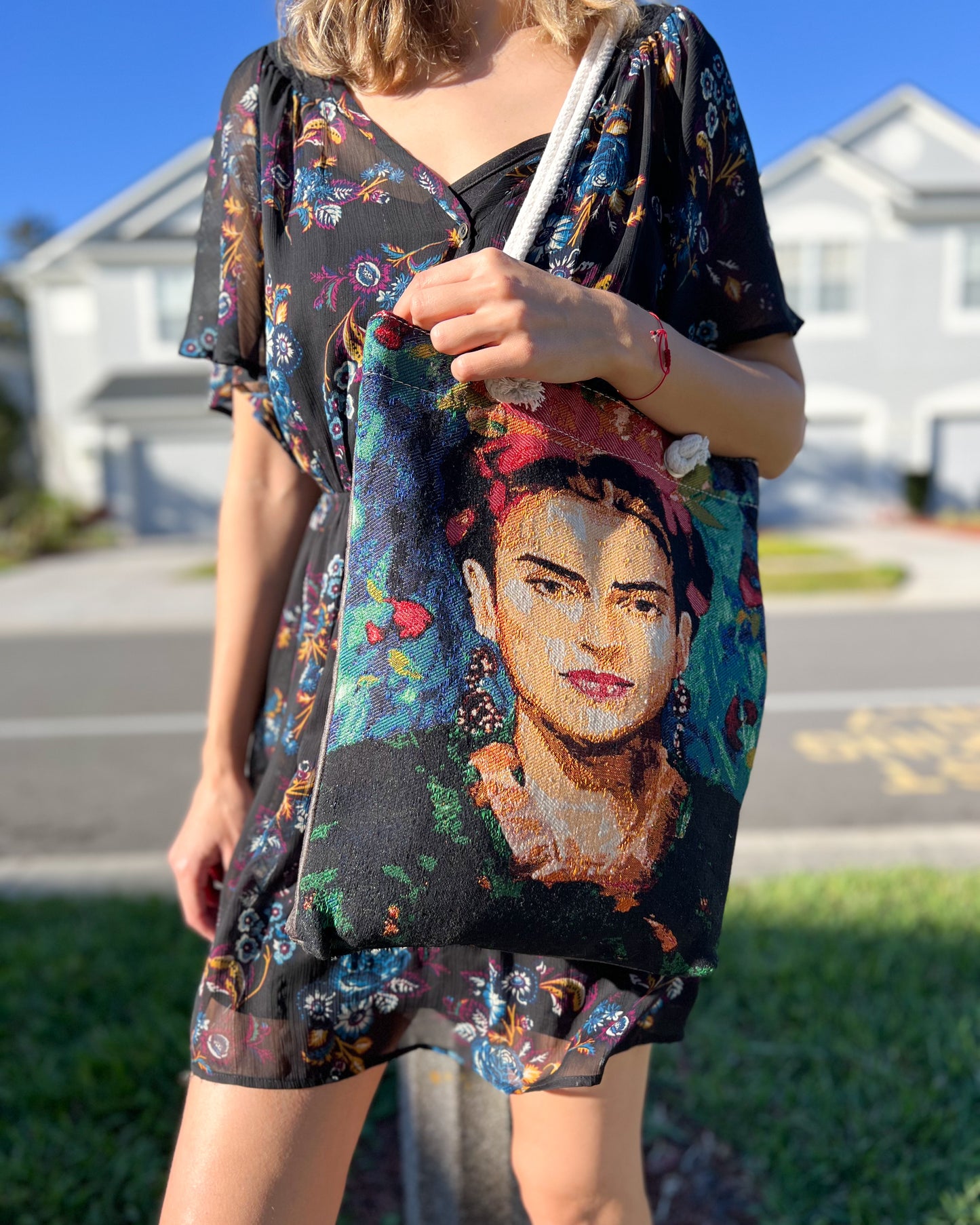Frida Bag, Boho Bag for Women, Beach Bag, Tote Bag
