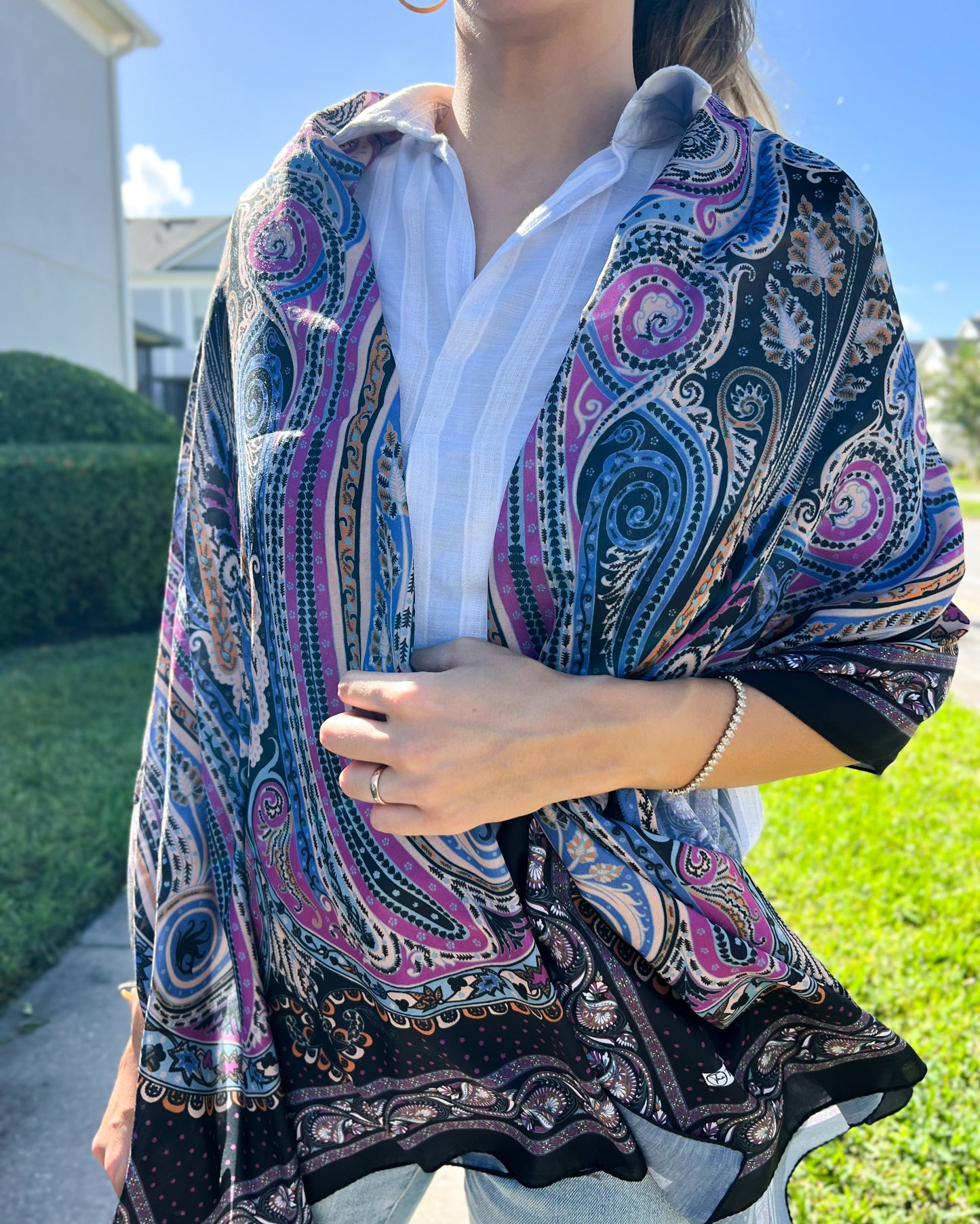 Soft Pashmina, Artisan Shawl, Thin Wrap
