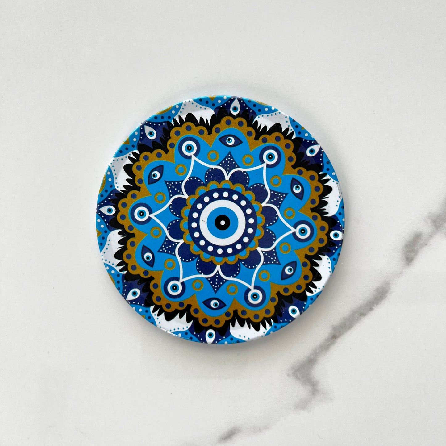 Mandala Coaster, Evil Eye Coaster, Boho Coaster