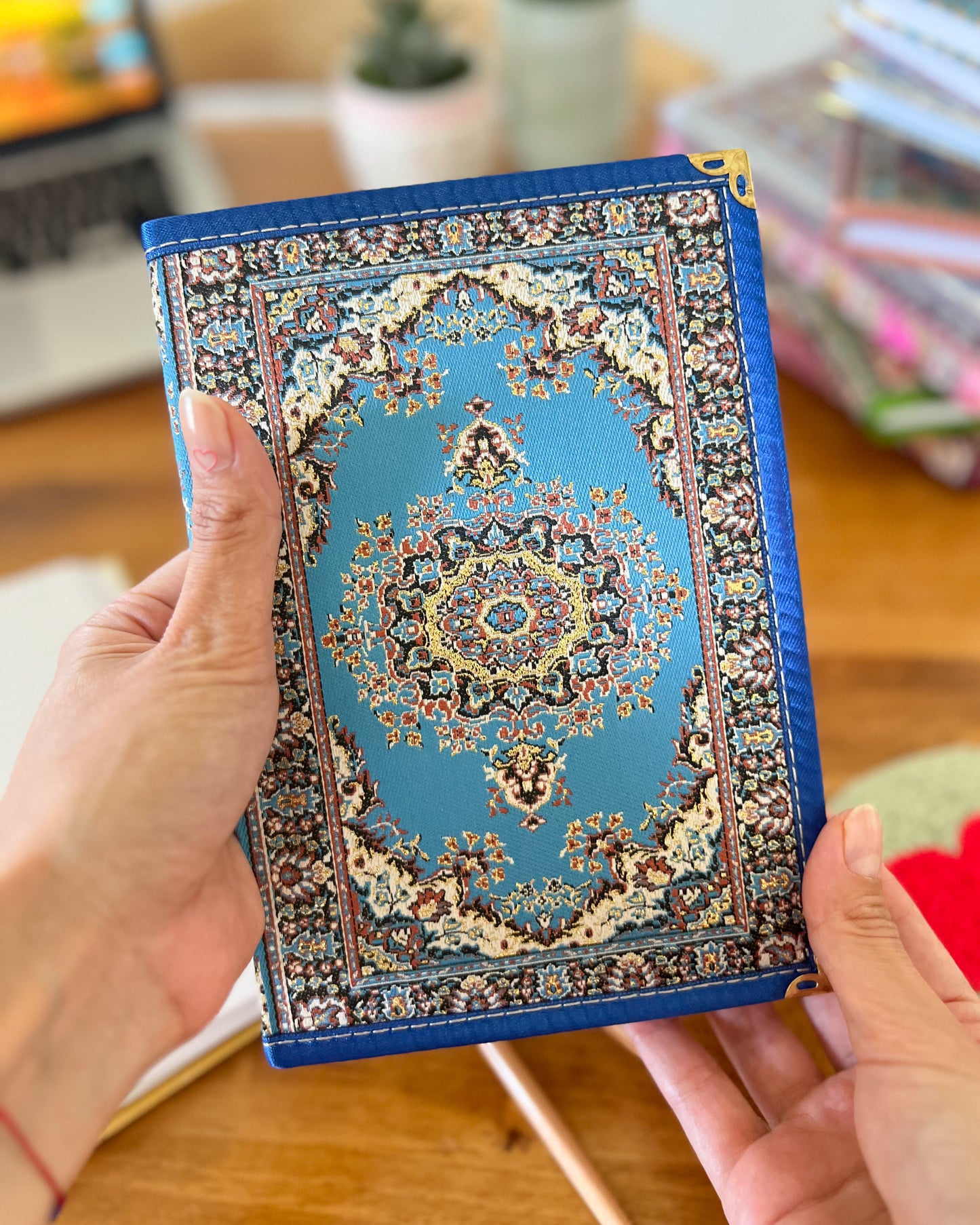 Blue Large Notebook, Lined Journal, Cute Diary