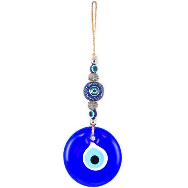 Evil Eye Wall Hanging with Handpainted Globe
