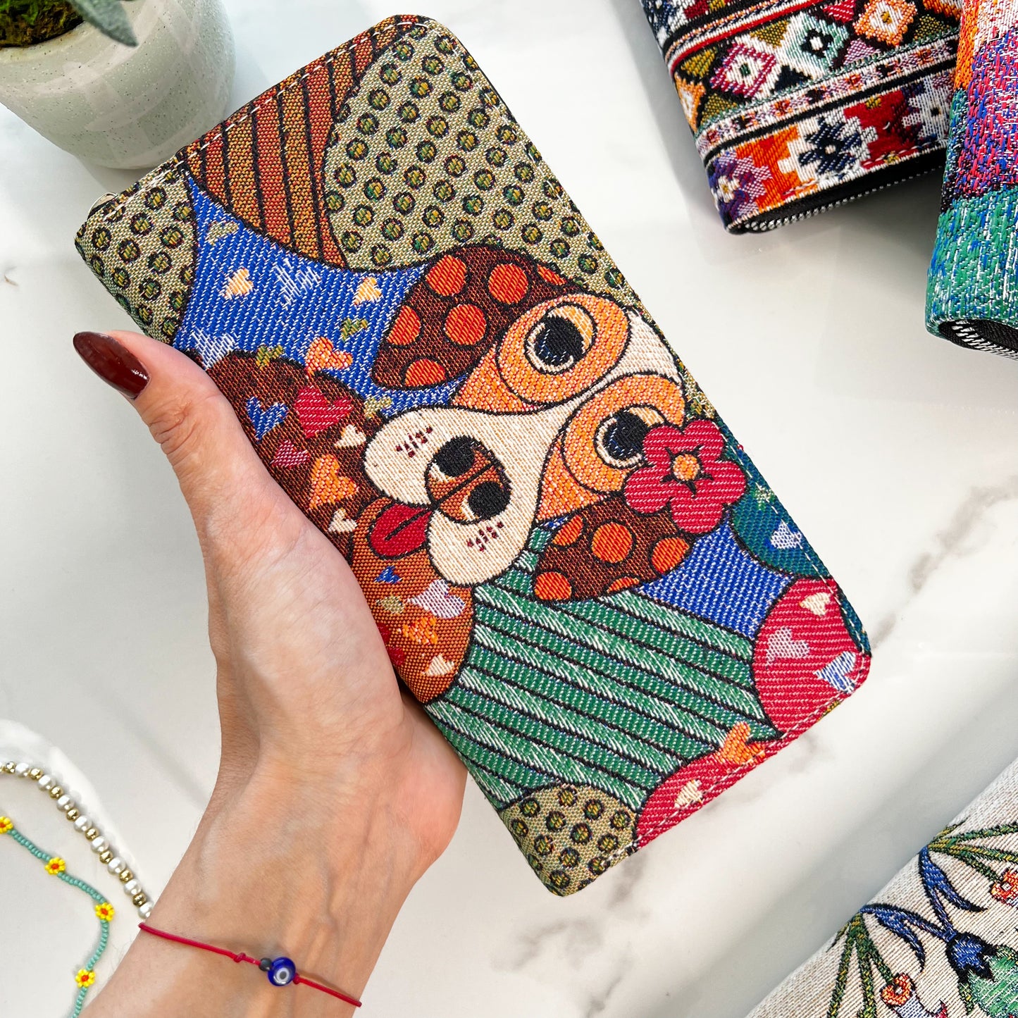 Cute Wallet, Wallet for Doglovers, Handmade Wallet for Women