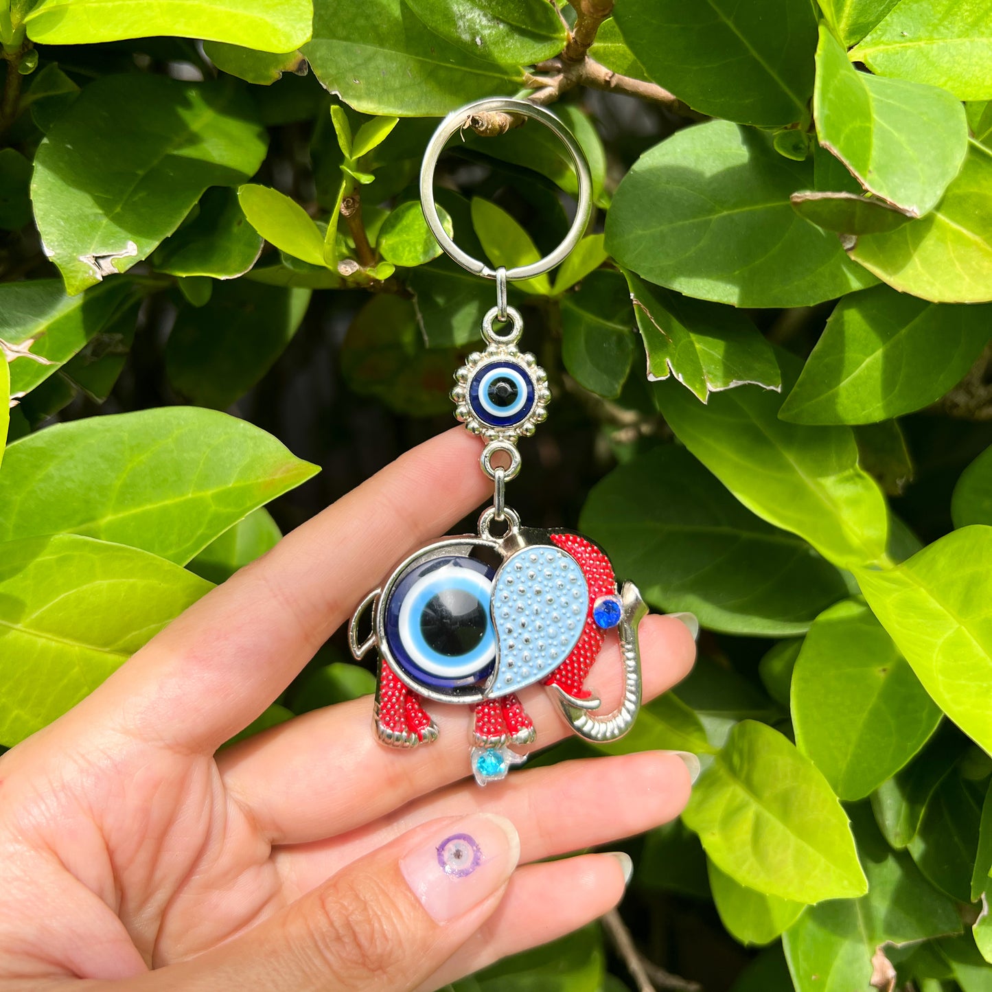 Cute Keychain, Elephant Keychain, Boho Keychain