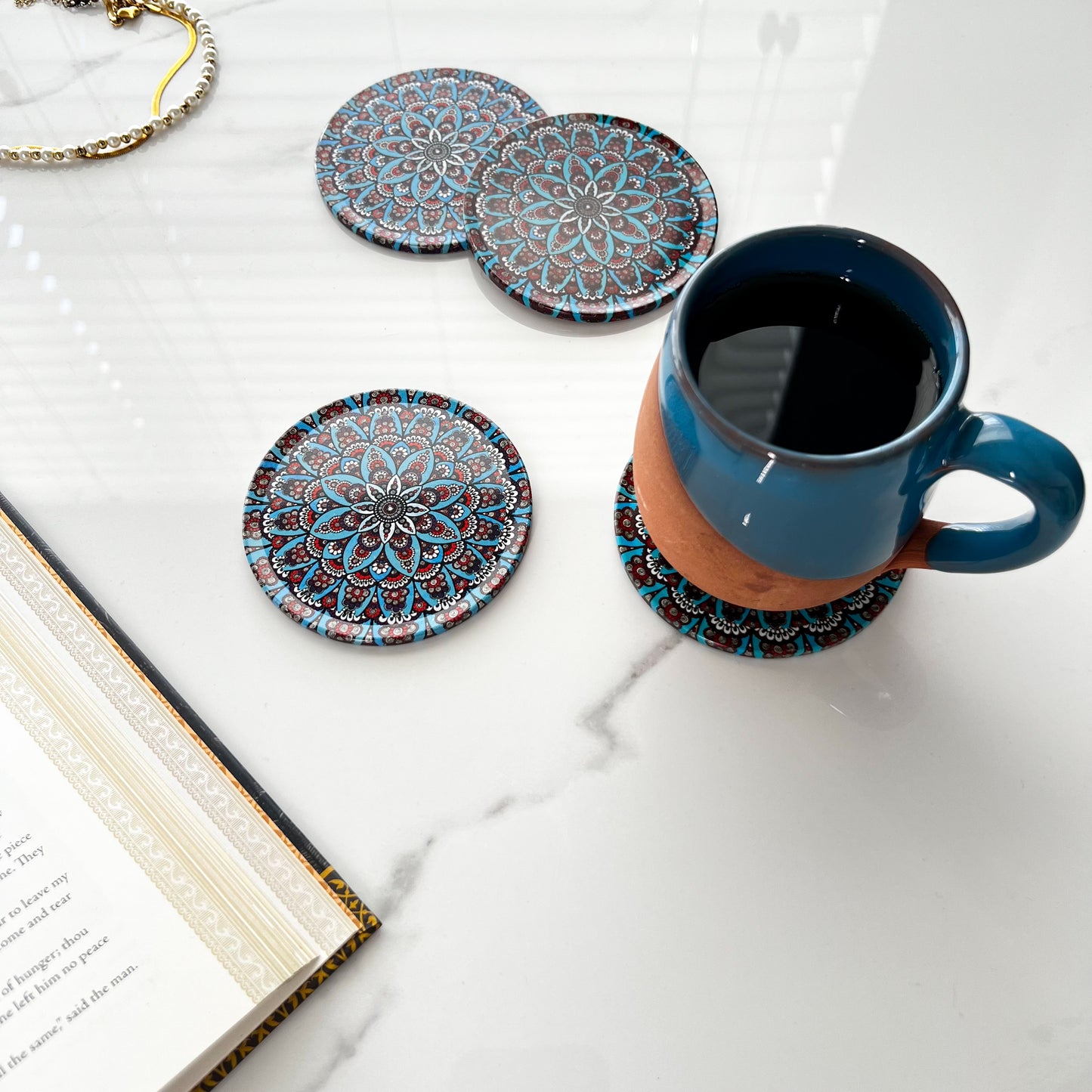 Mandala Coaster, Boho Coaster, Boho Home Decor