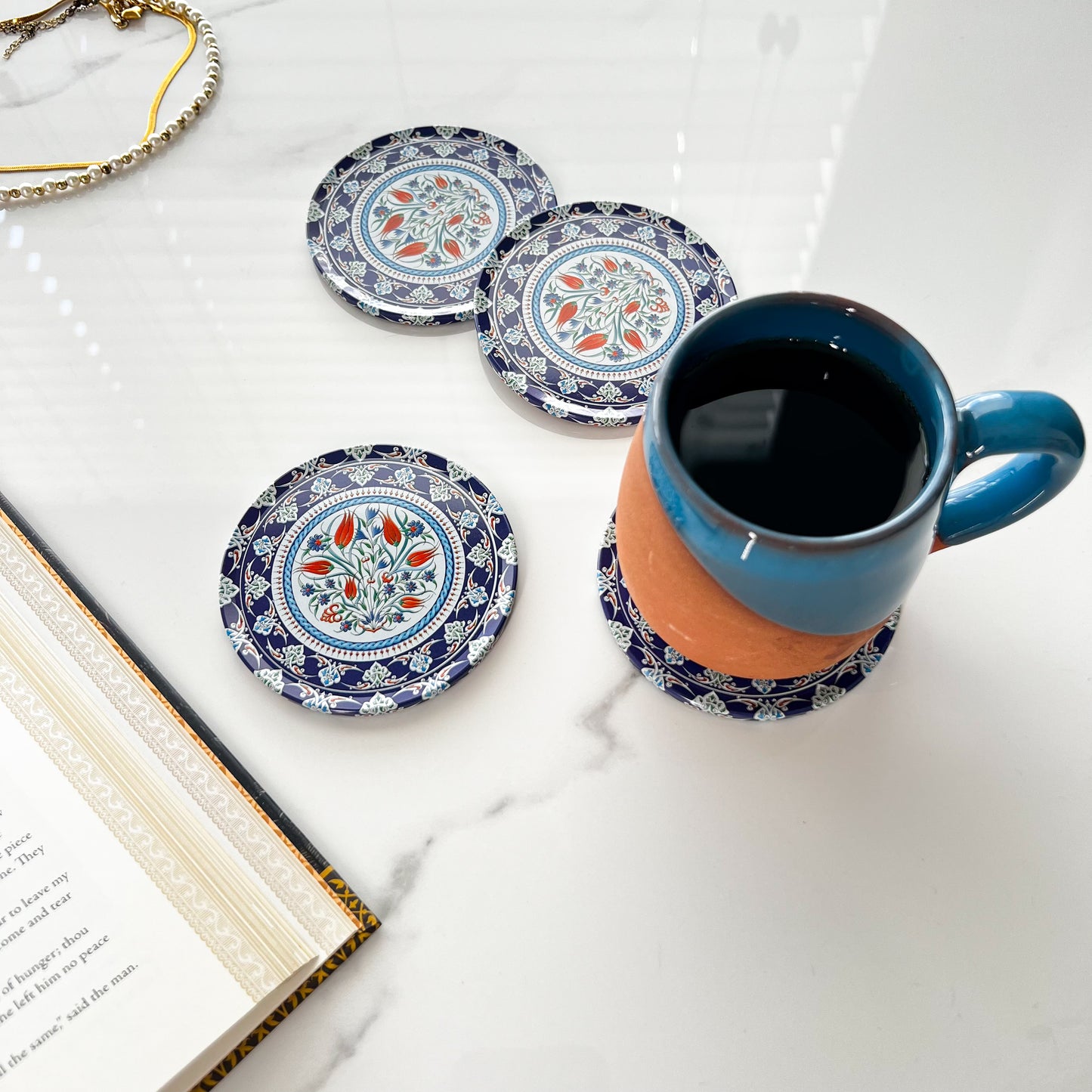 Cute Coaster, Floral Coaster, Turkish Coaster
