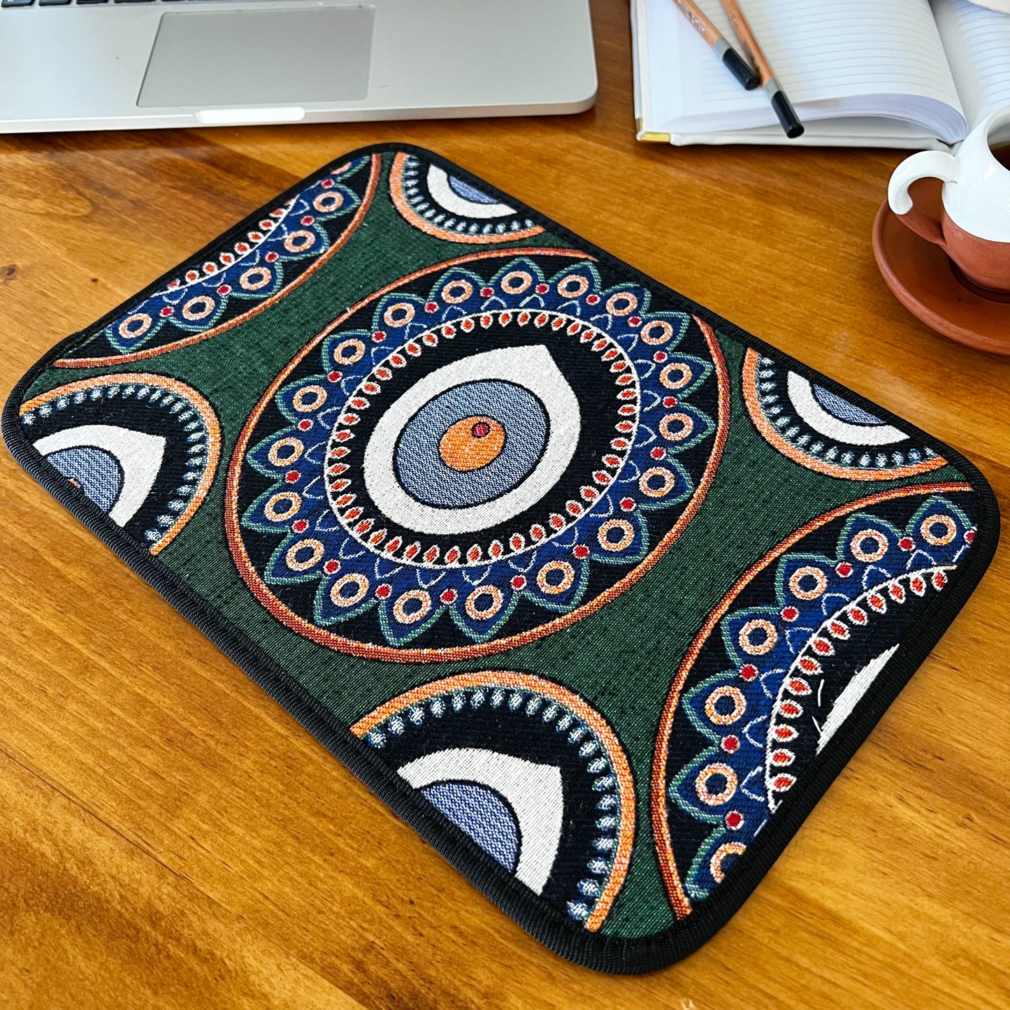 Evil Eye Mouse Pad, Handmade Mouse Pad, Cute Gifts