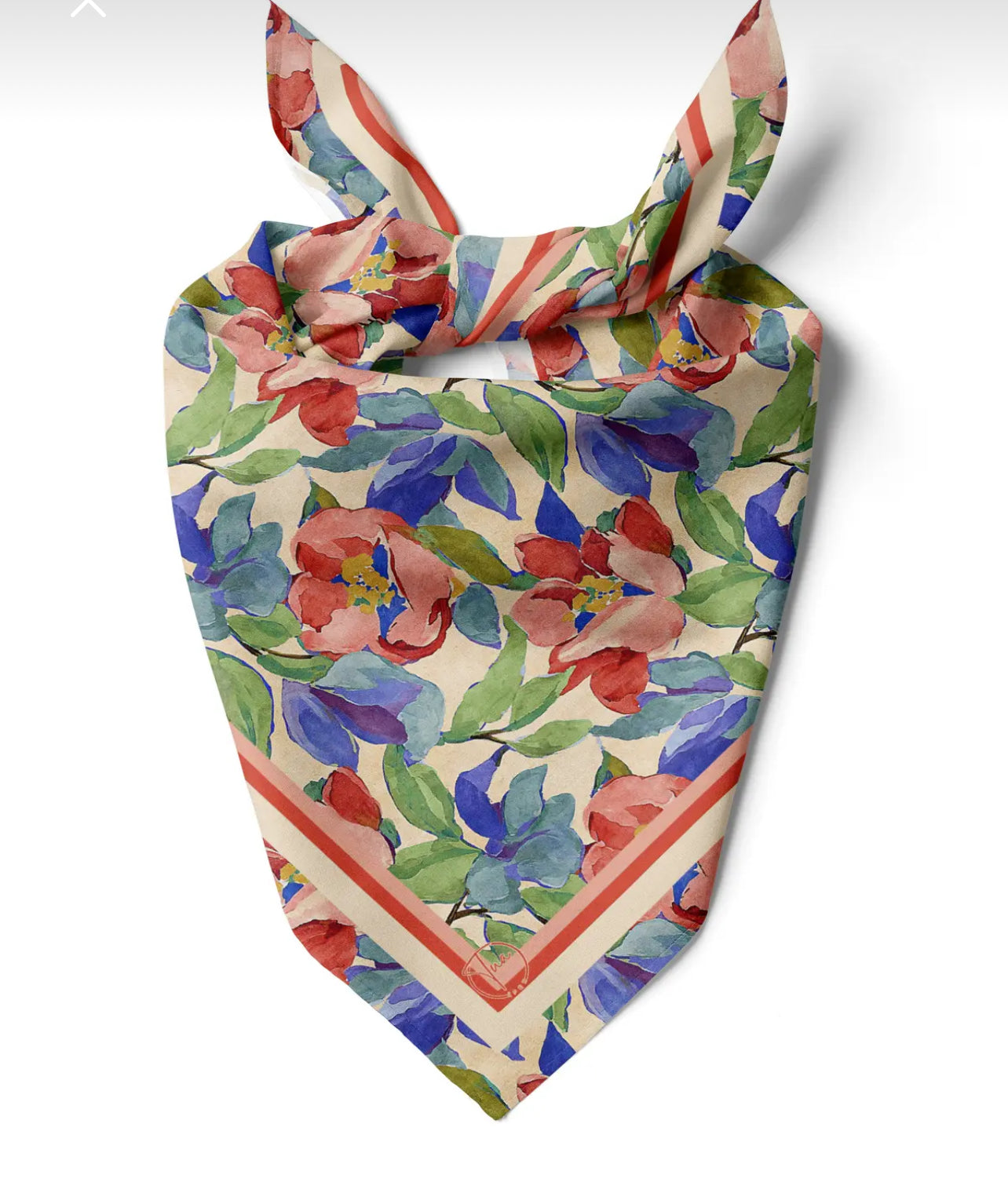 Square Scarf, Soft Bandana, Floral Scarf