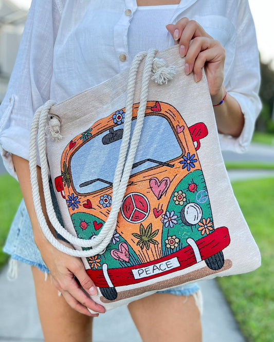 Handmade Shoulder Bag, Beach Bag, Tote Bag, Bohemian Bag