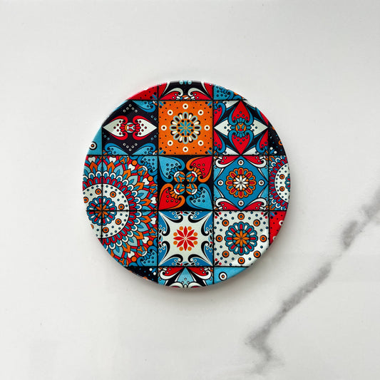 Boho Coaster, Tin Coaster, Turkish Coaster