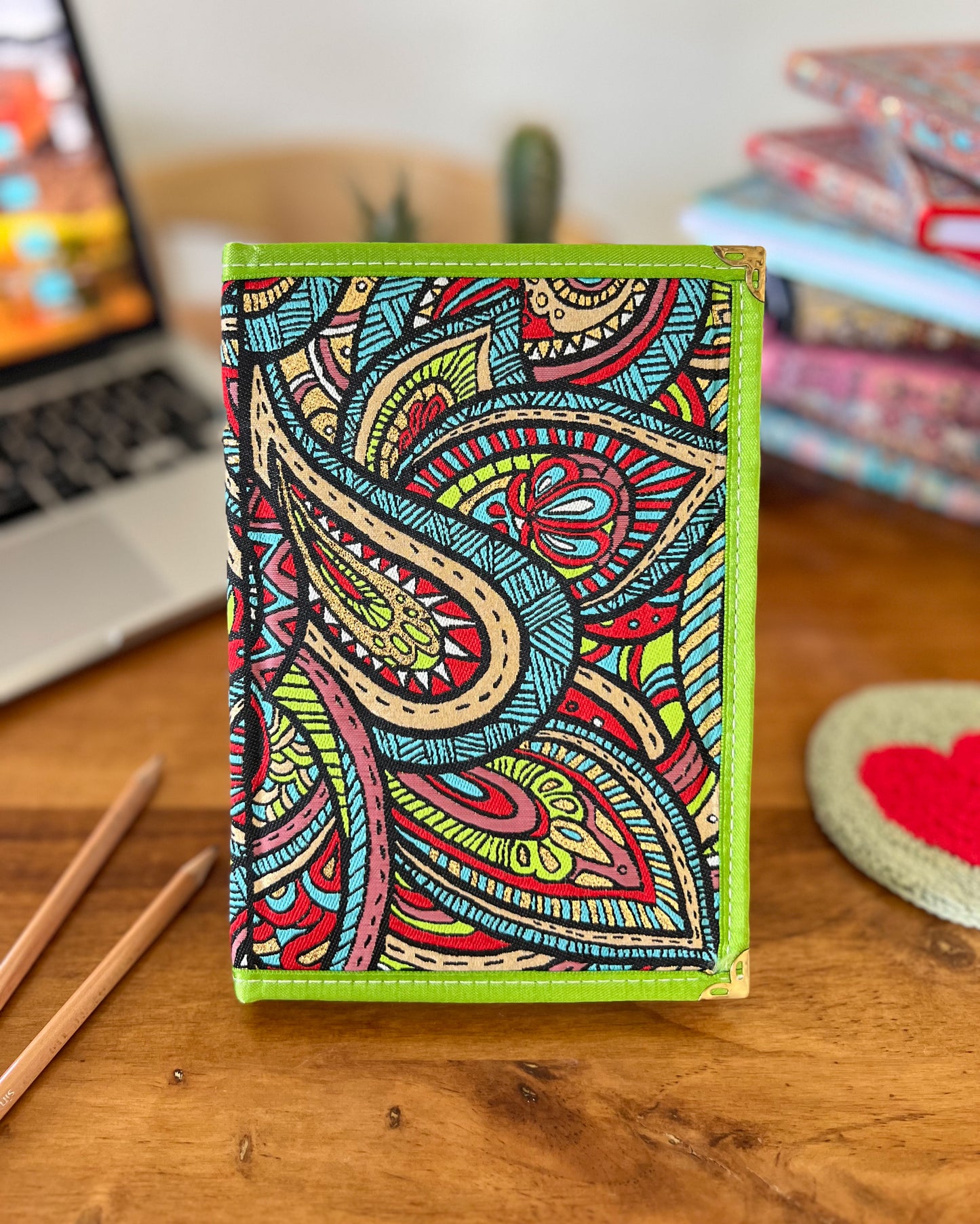 Hardcover Notebook, Lined Journal, Boho Notebook