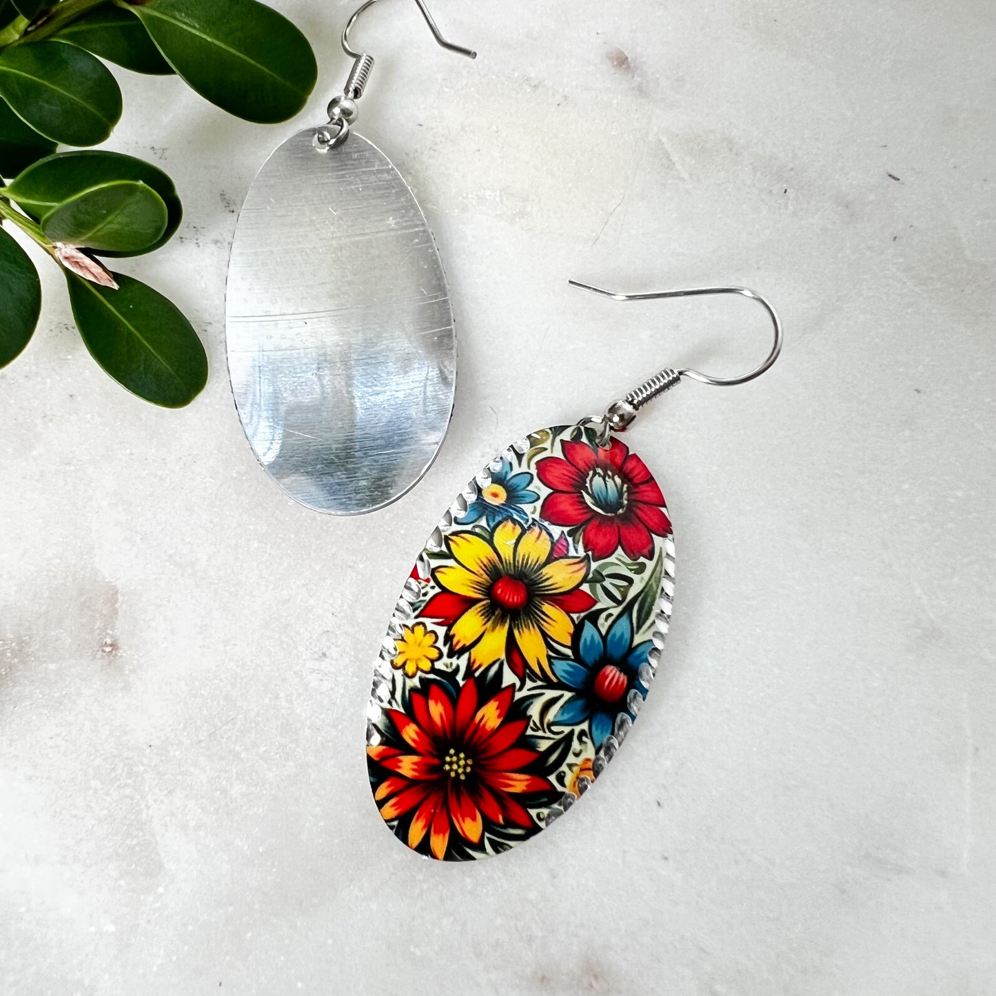 Aluminum Earrings, Boho Earrings, Handmade Earrings, Cute Earrings
