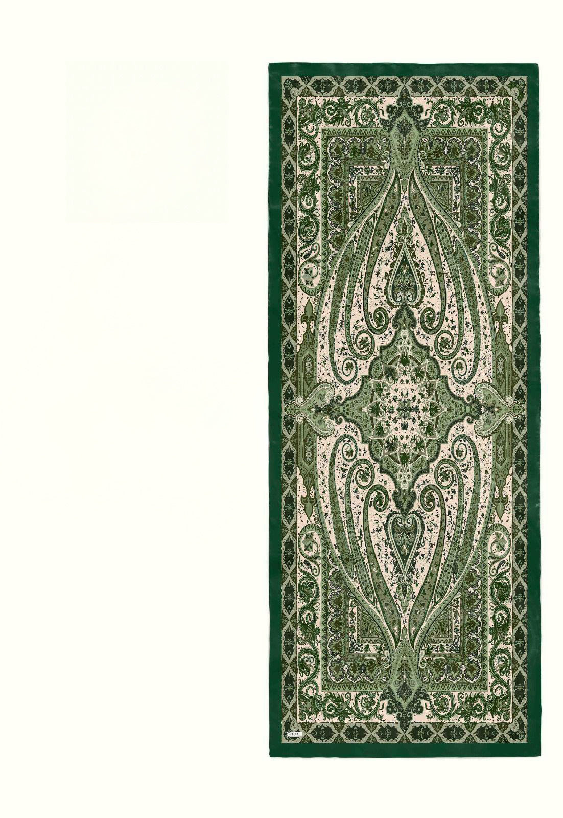Green Pashmina, Soft Wrap for Women, Silky Wrap