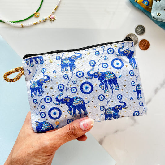 Elephant Coin Purse, Luck Coin Purse, Handmade Pouch
