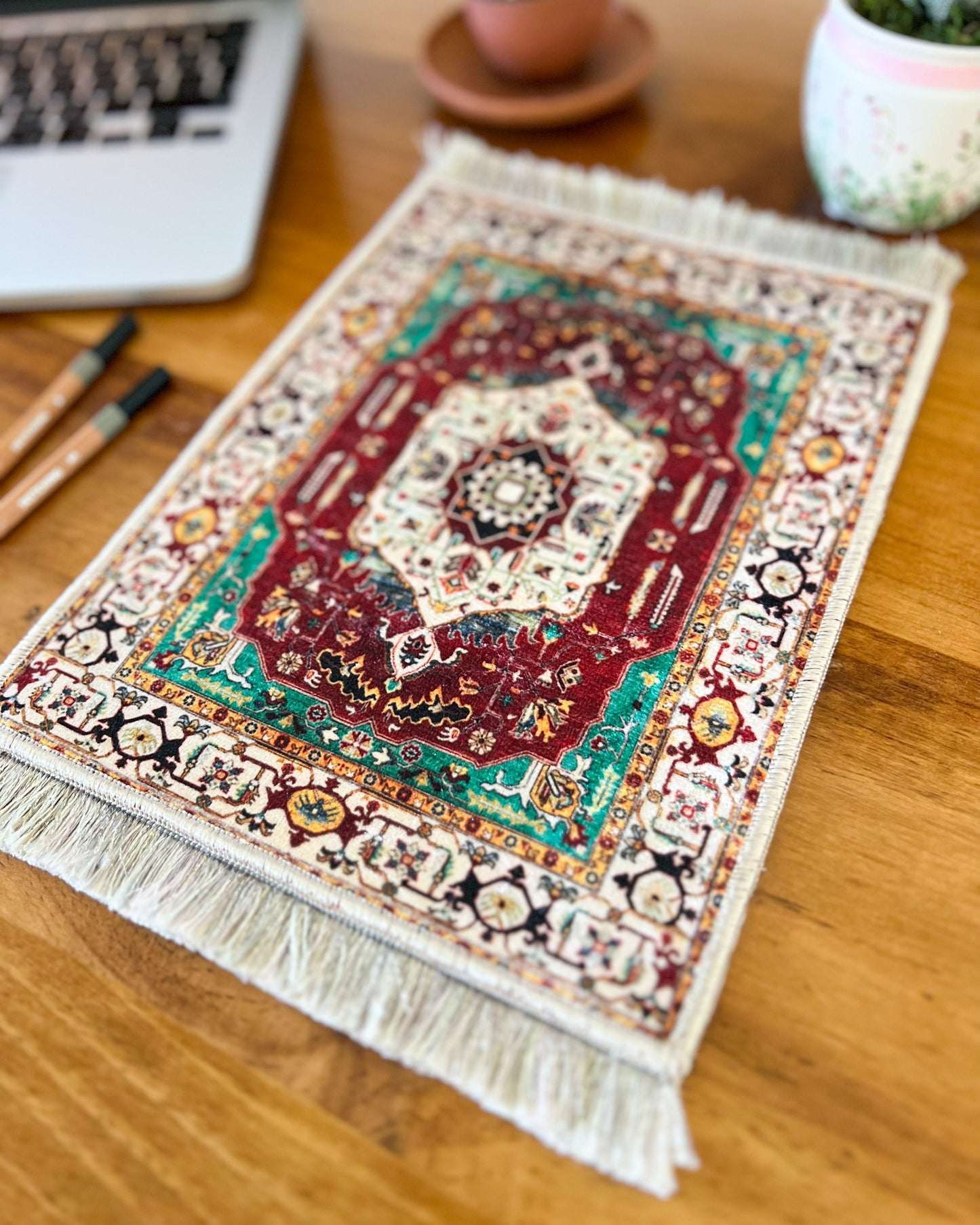 Turkish Miniature Rug, Carpet Mouse Pad, Doll House Rug