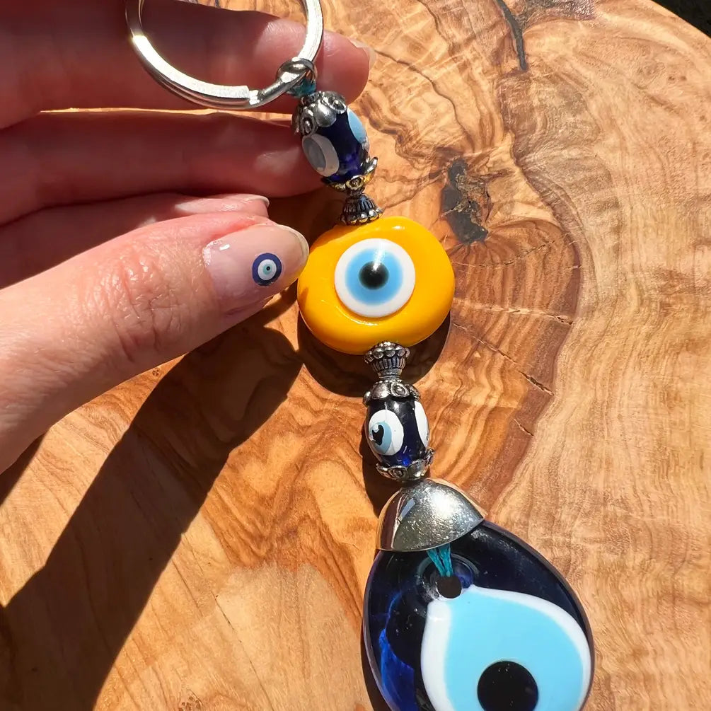 Evil Eye Keychain, Lucky Keychain, Cute Keychain