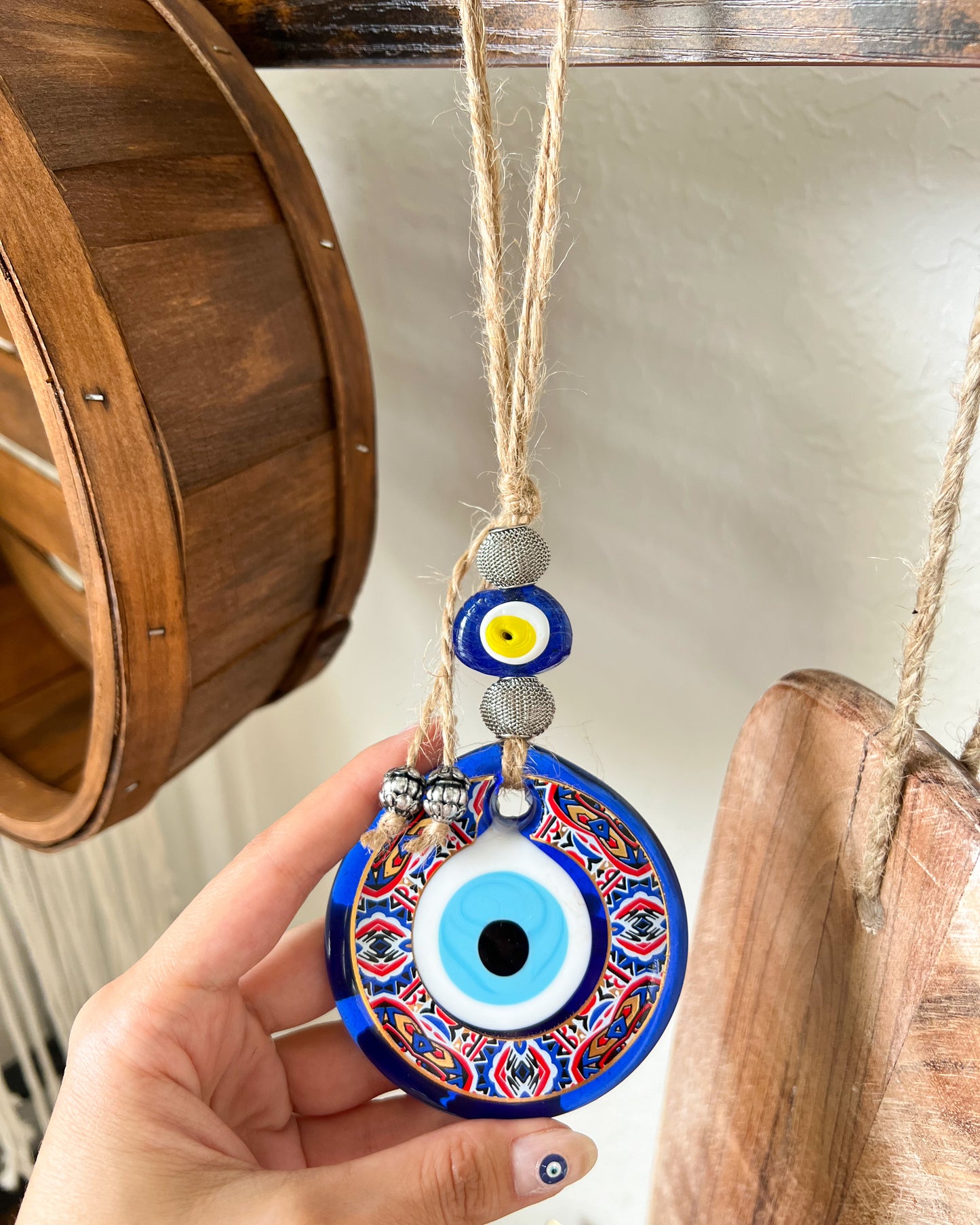 Boho Home Decor, Evil Eye Wall Hanging