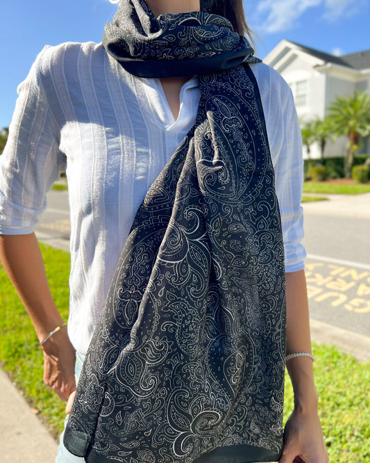 Paisley Wrap, Soft and Silky Pashmina, Wraps and Shawls