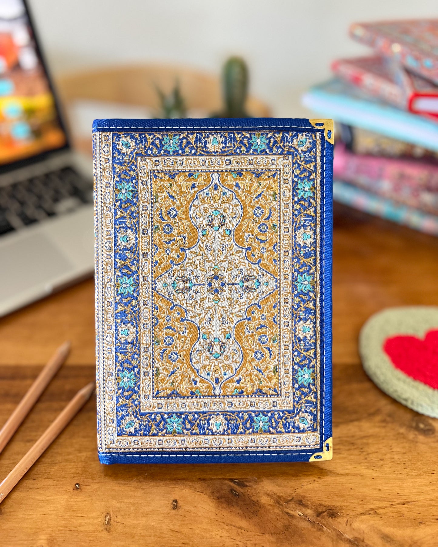 Blue Notebook, Large Journal, Lined Notepad