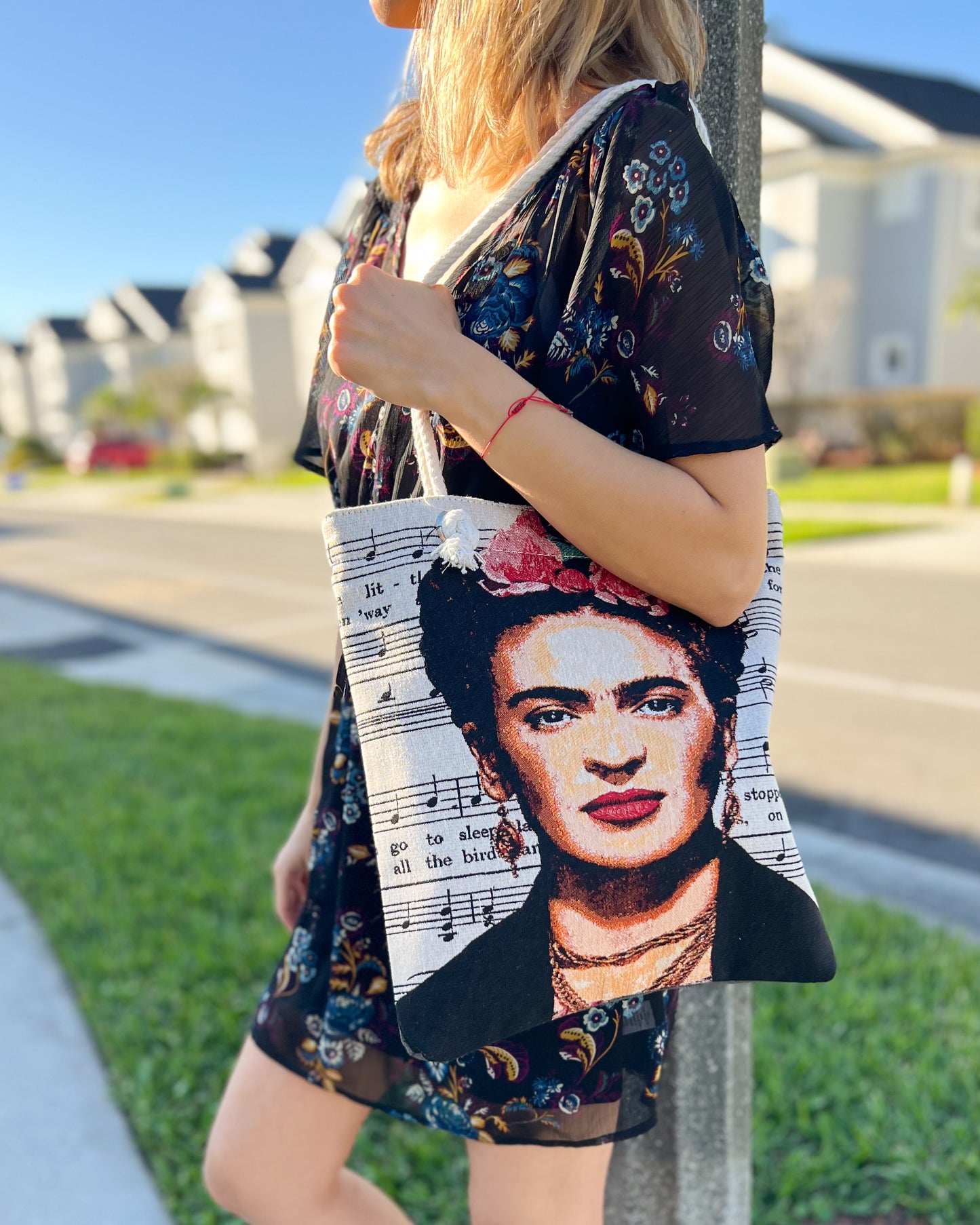 Frida Kahlo Bag, Boho Tote Bag, Cute Shoulder Bag, Bags for Women