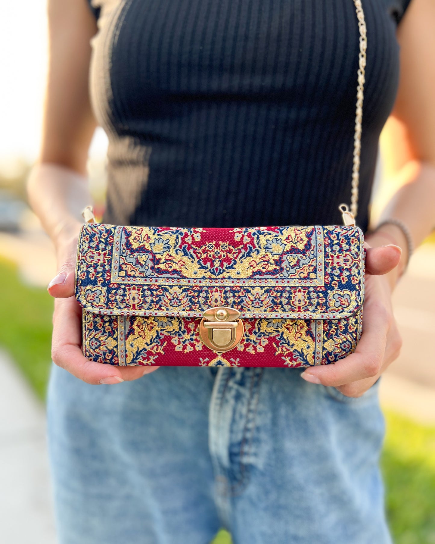 Red Shoulder Bag for Women, Small Crossbody Bag