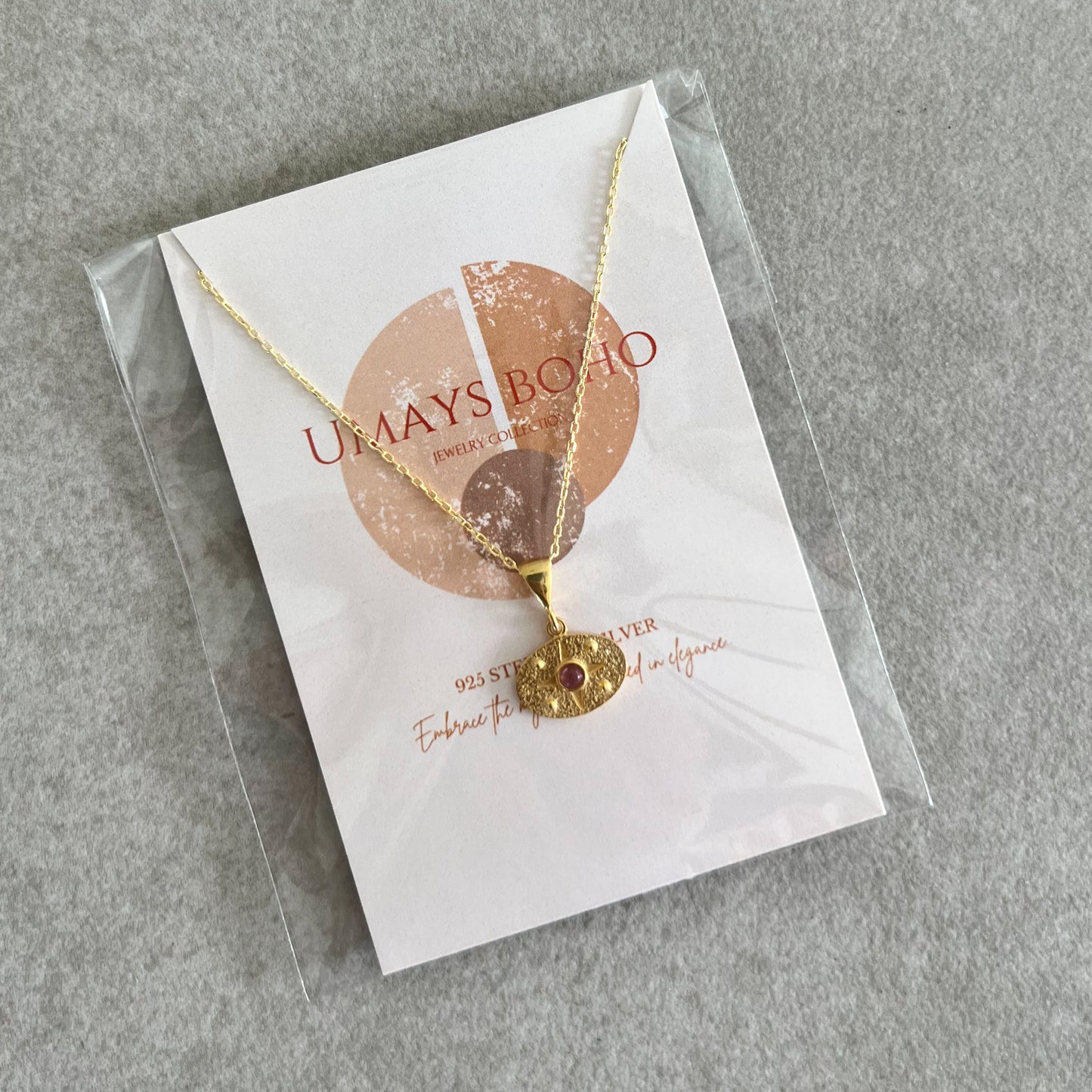 Medallion Necklace, Bohemian Jewelry, Sterling Silver Necklace
