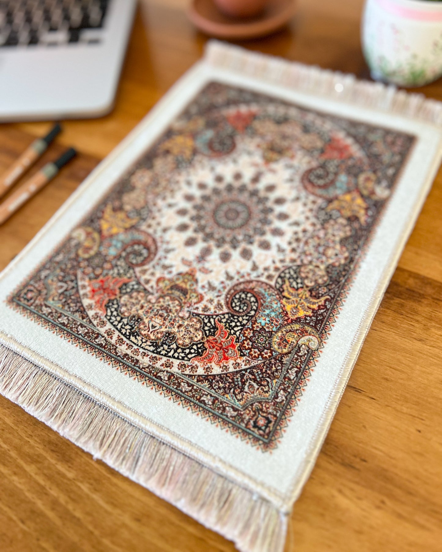 Turkish Miniature Rug, Carpet Mouse Pad, Doll House Rug