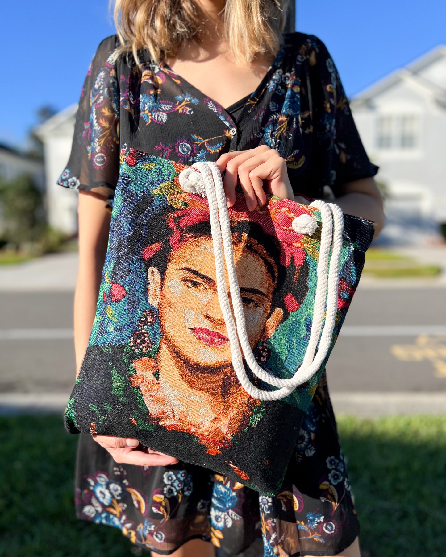 Frida Bag, Boho Bag for Women, Beach Bag, Tote Bag