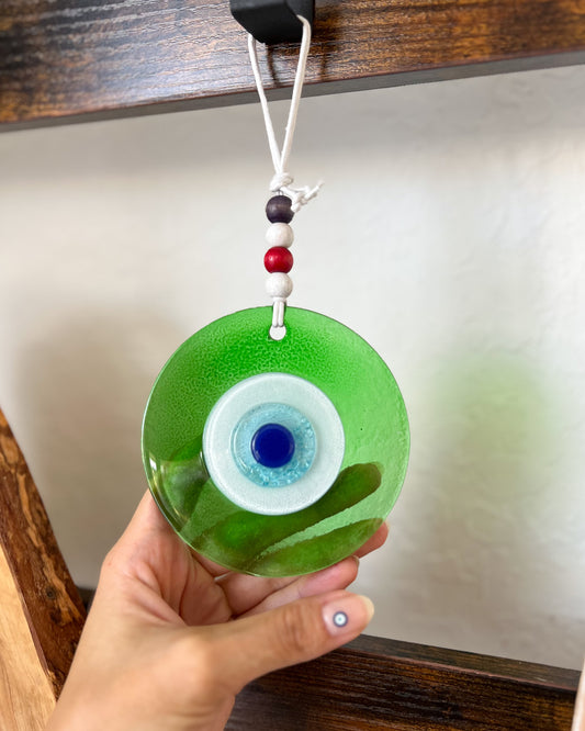 Glass Evil Eye Wall Decor, Evil Eye Wall Hanging