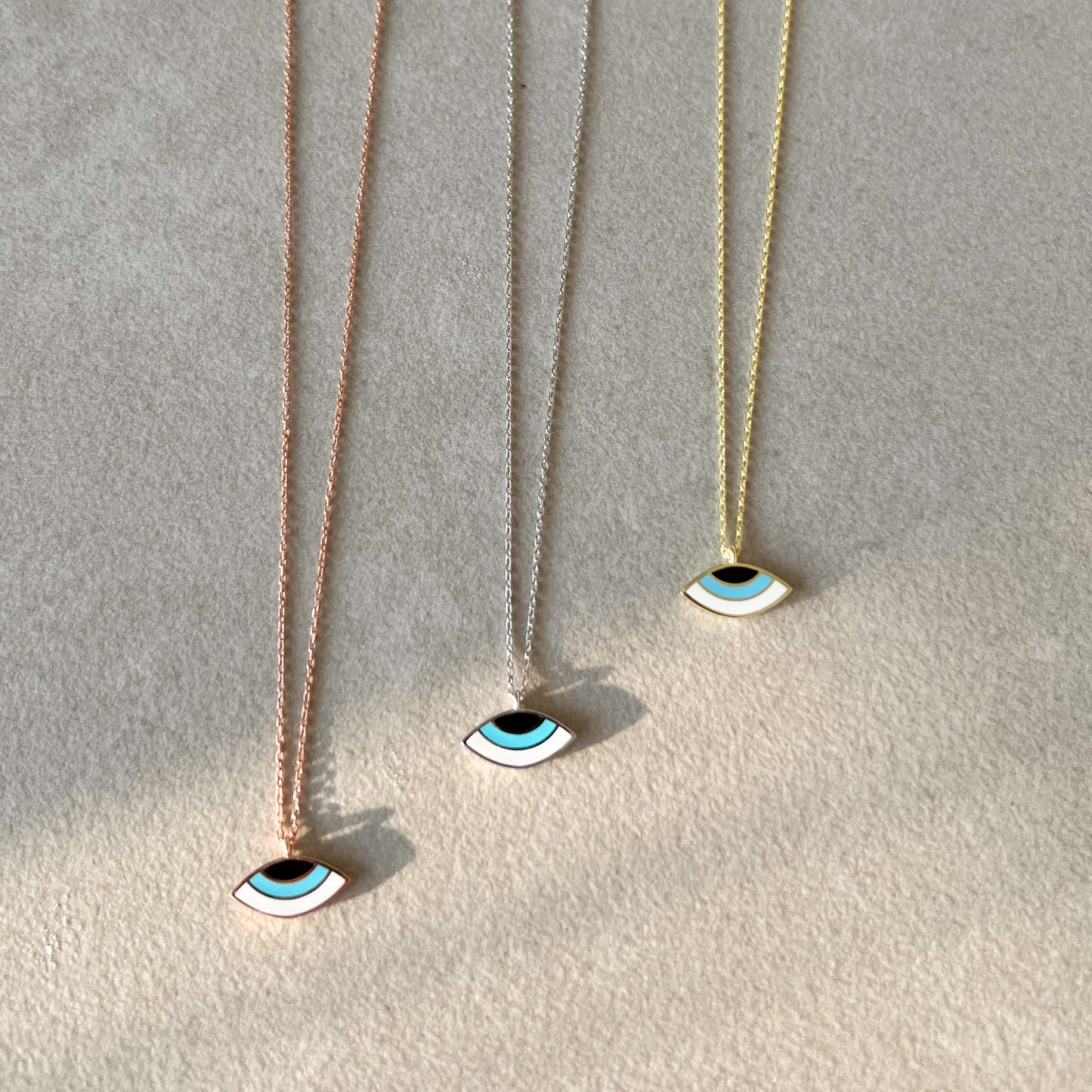 925 Silver Necklace, Rose Gold Plated Necklace