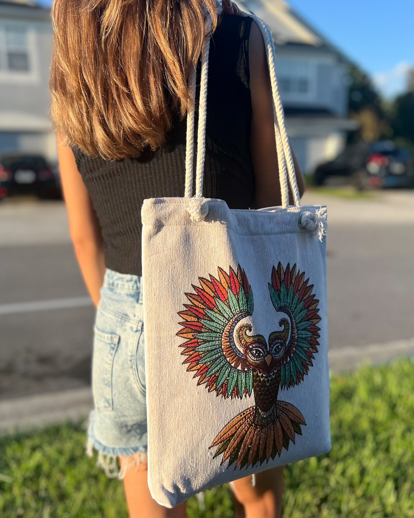 Cute Tote Bag, Daily Shoulder Bag, Handmade Bag for Women