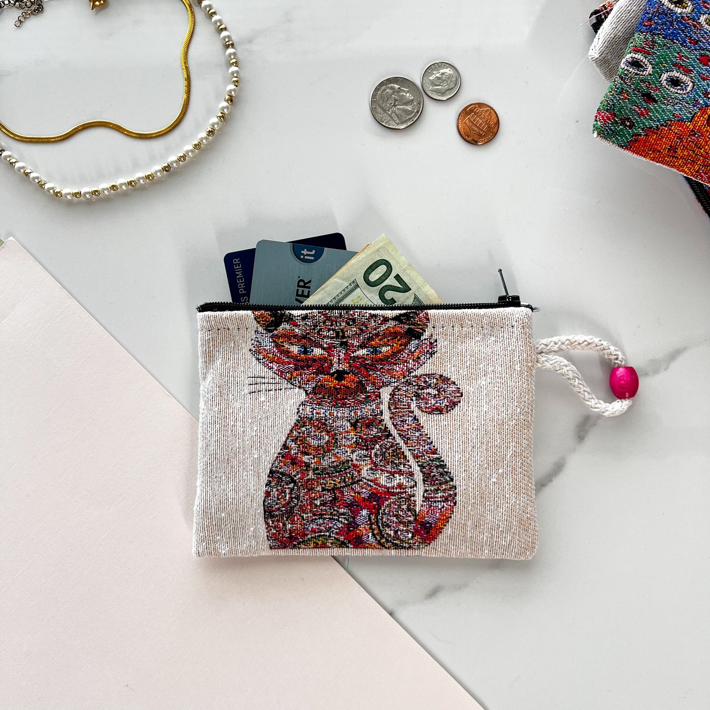 Handmade Coin Purse for Women, Gifts for Women, Fabric Pouch