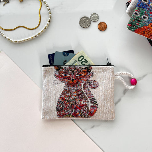 Handmade Coin Purse for Women, Gifts for Women, Fabric Pouch