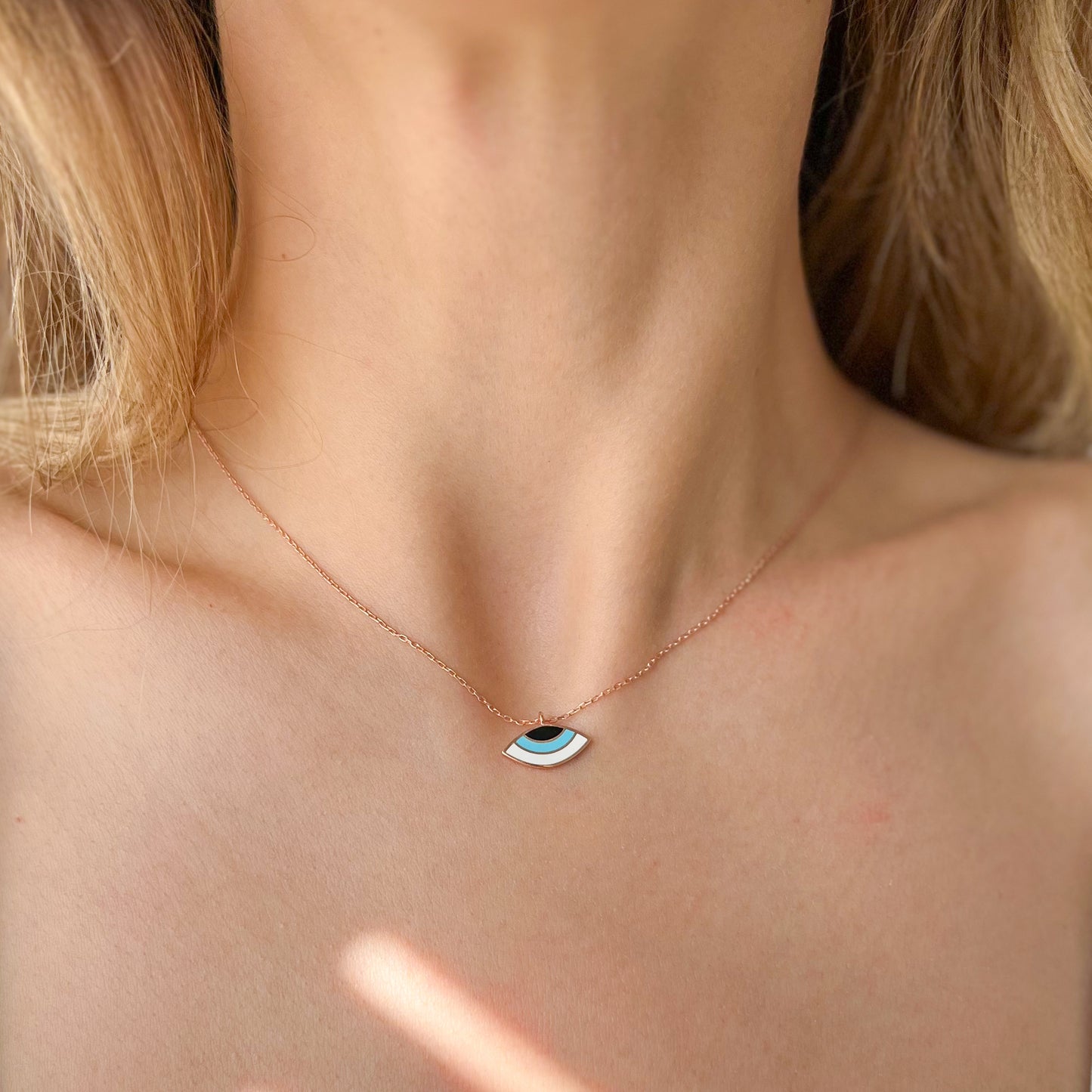 925 Silver Necklace, Rose Gold Plated Necklace