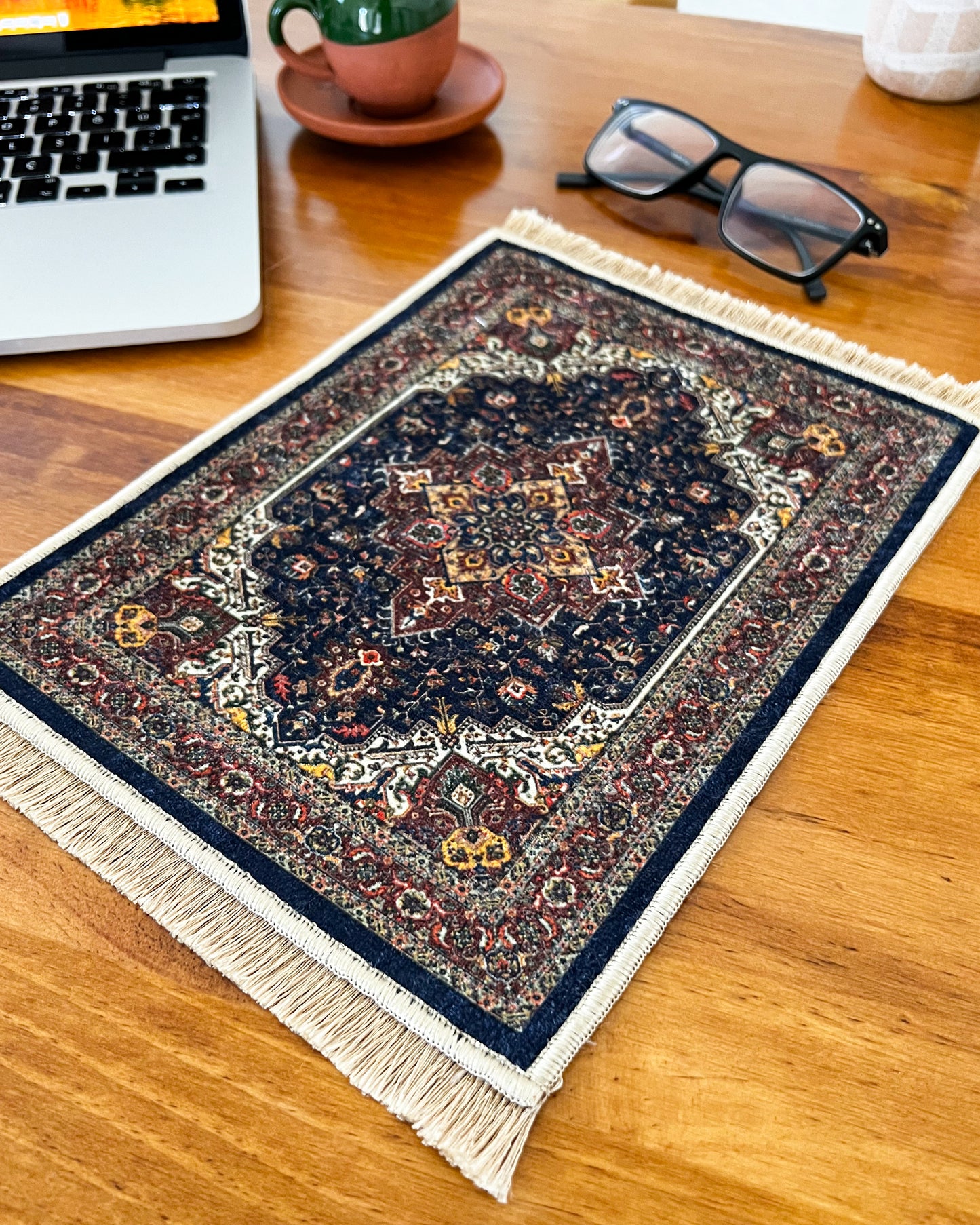 Turkish Miniature Rug, Carpet Mouse Pad, Boho Mouse Pad