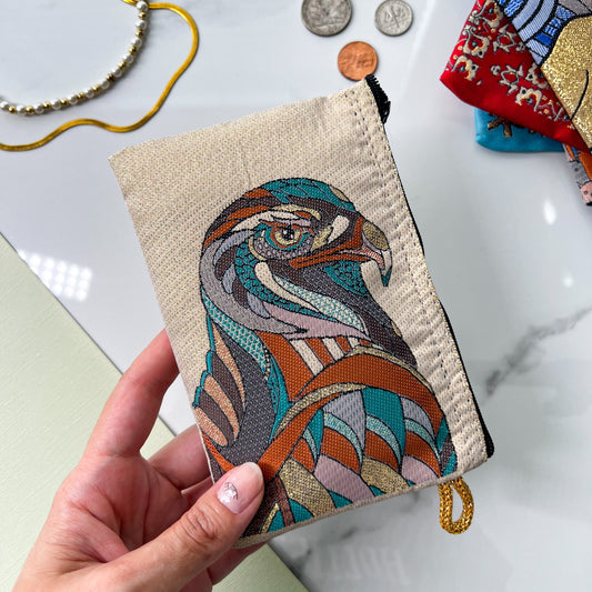 Coin Purse with Eagle Design, Animal Design, Bird Design Gift