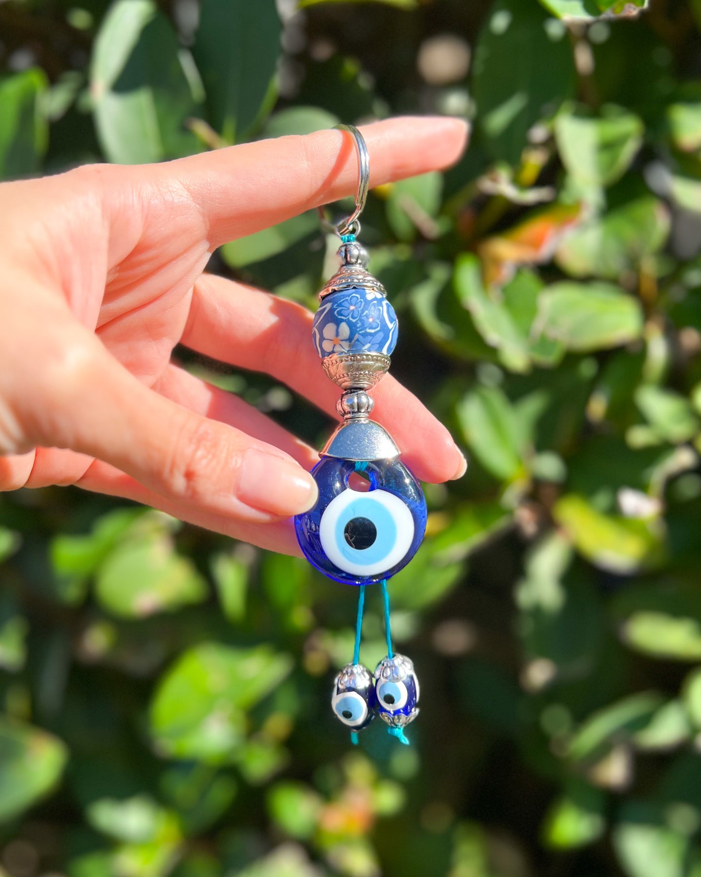Evil Eye Keychain, Handmade Boho Keychain, Cute Keychain