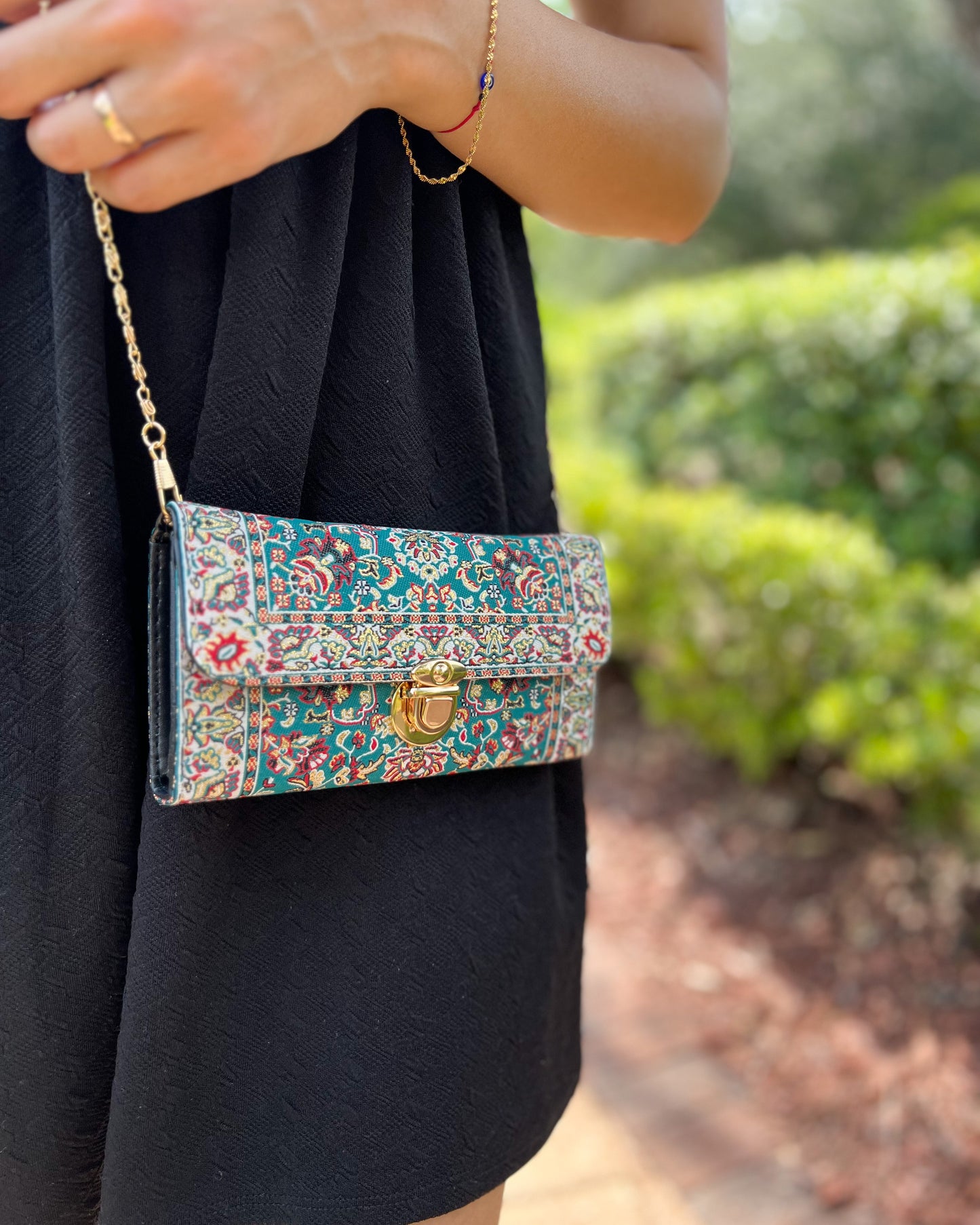 Small Green Shoulder Bag, Boho Crossbody Bag