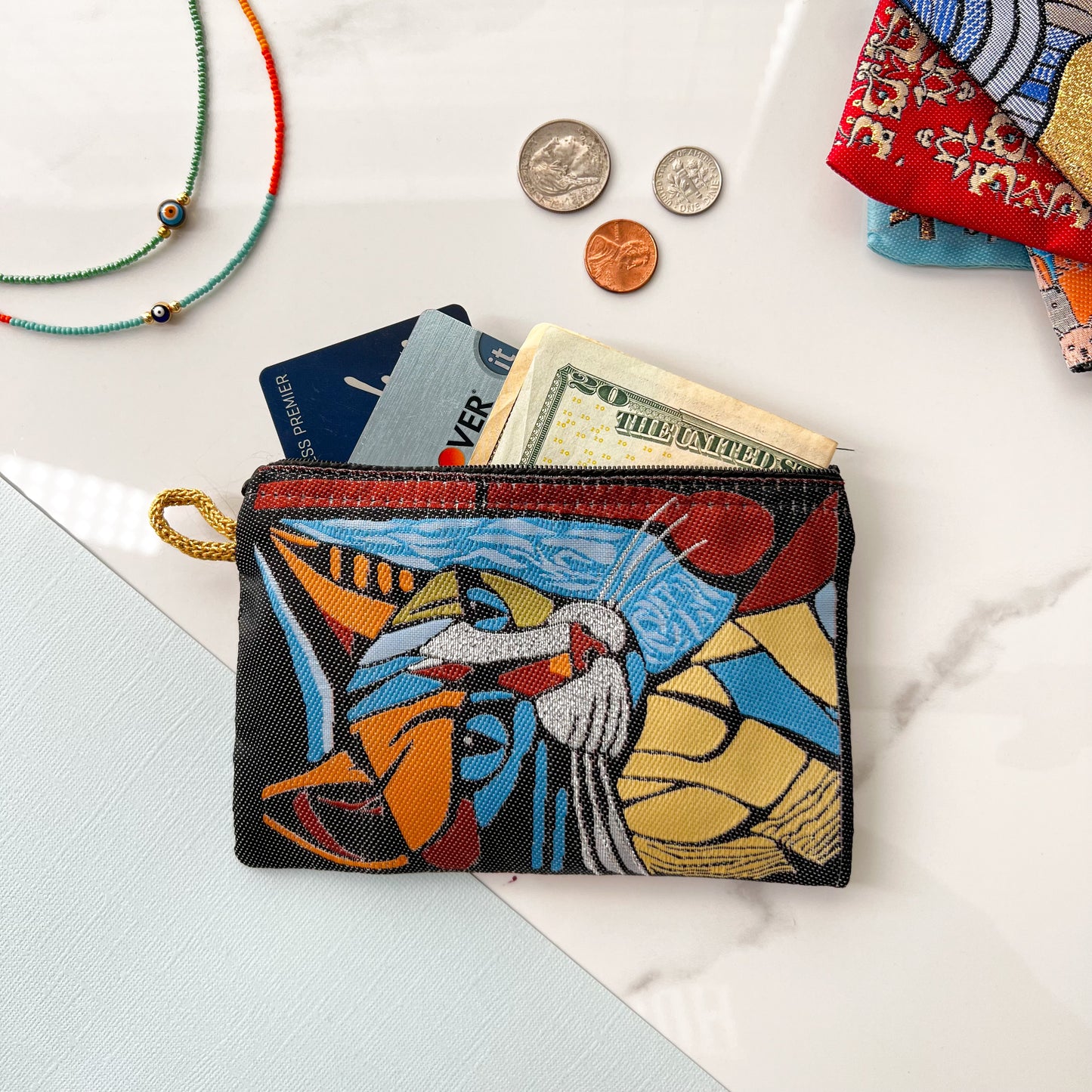 Coin Purse with Cat, Gift for Cat Owners, Animal Design Gifts