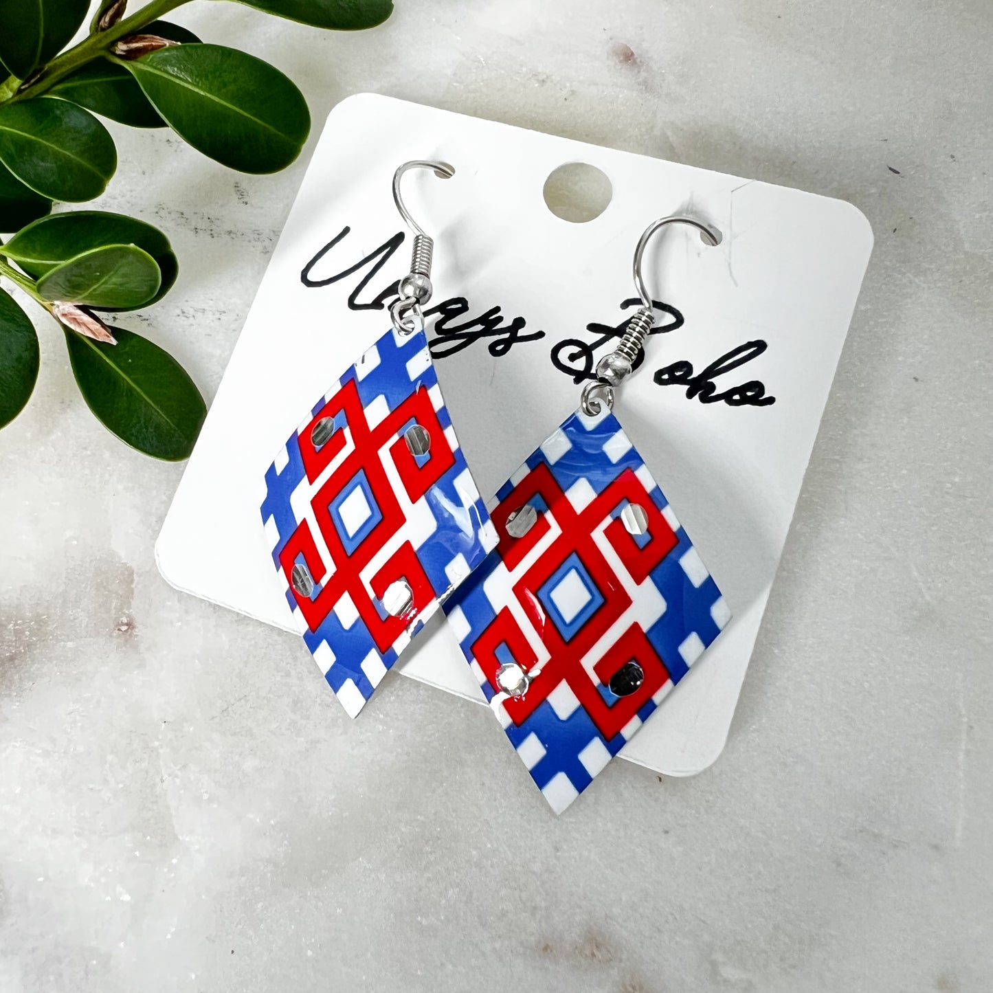 Aluminum Earrings, Boho Earrings, Handmade Earrings, Cute Earrings