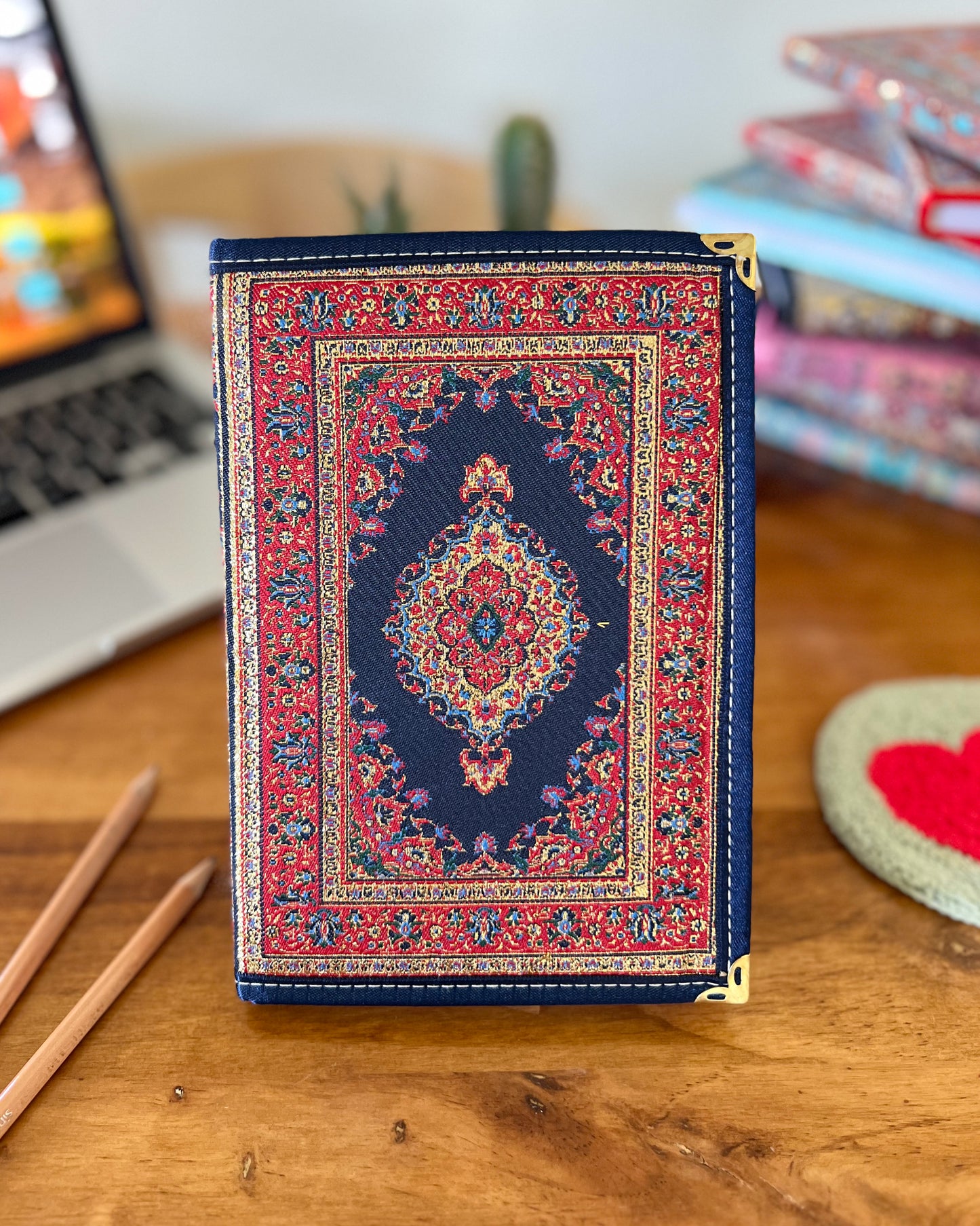 Rug Design Notebook, Carpet Notebook, Handmade Notebook
