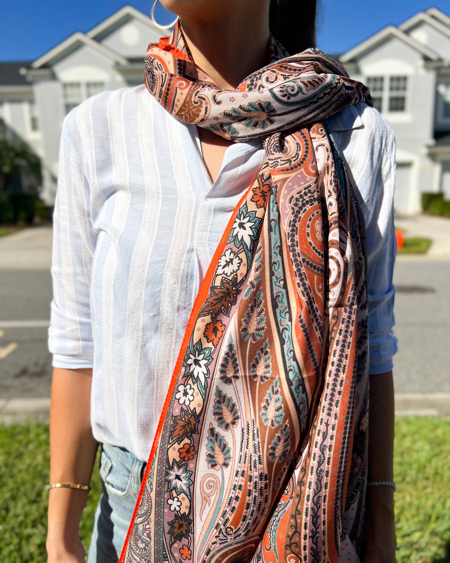 Soft Pashmina, Silky Wrap for Women, Boho Shawl