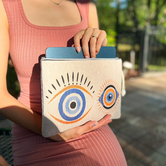 Woven Clutch for Women, Handmade Clutch, Wristlet Wallet