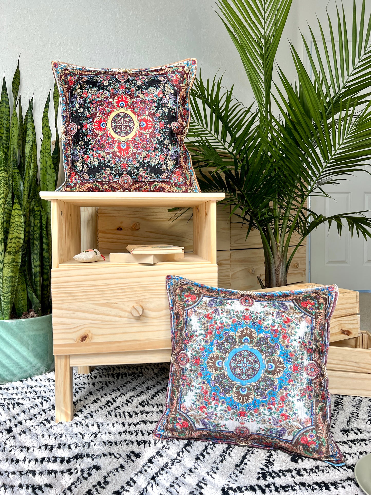 Boho Pillow Cover, Throw Pillow Cover, Handmade Pillow Cover